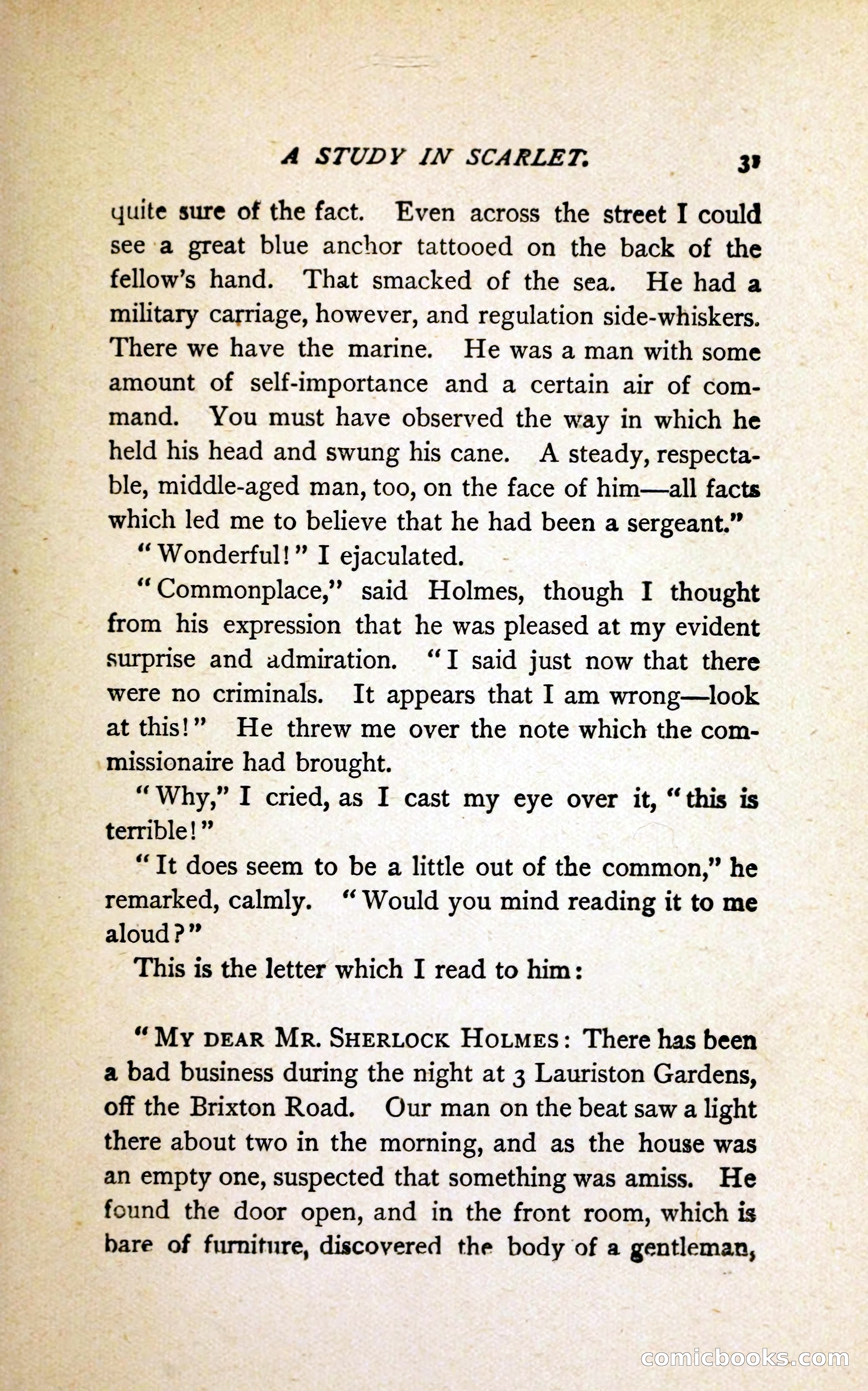 A Study in Scarlet (Serial Edition Cover) — page 39 of 196