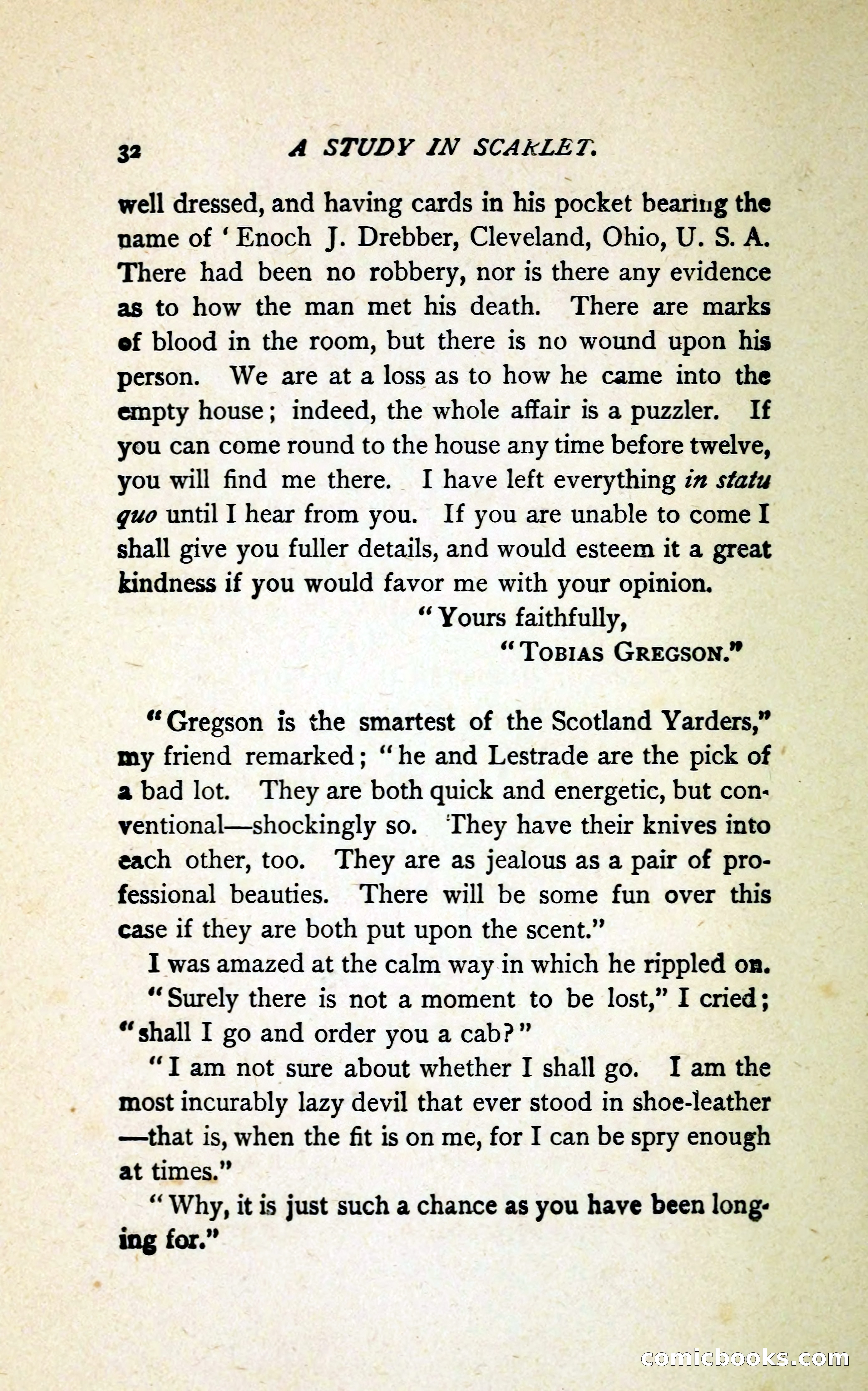 A Study in Scarlet (Serial Edition Cover) — page 40 of 196