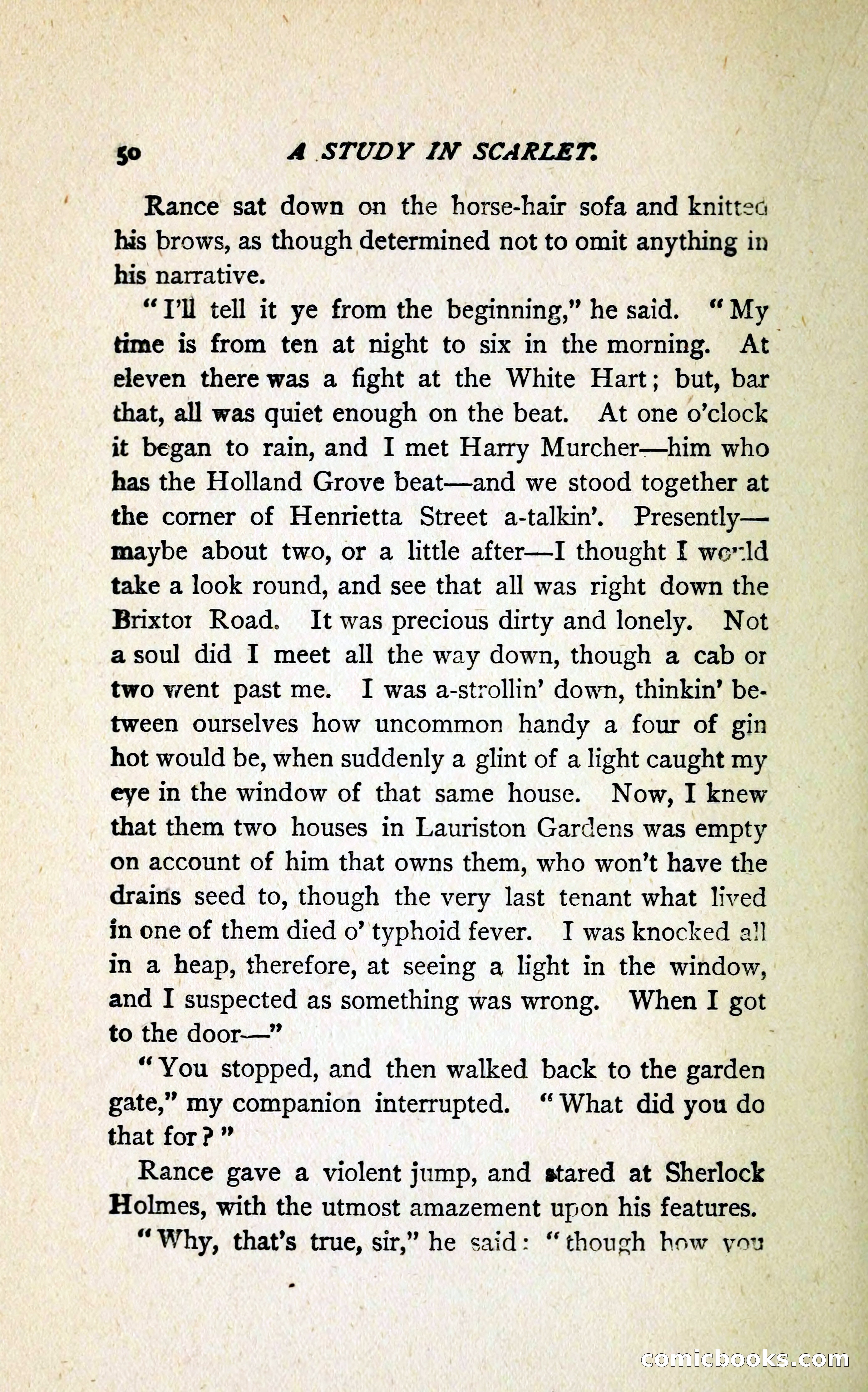 A Study in Scarlet (Serial Edition Cover) — page 58 of 196