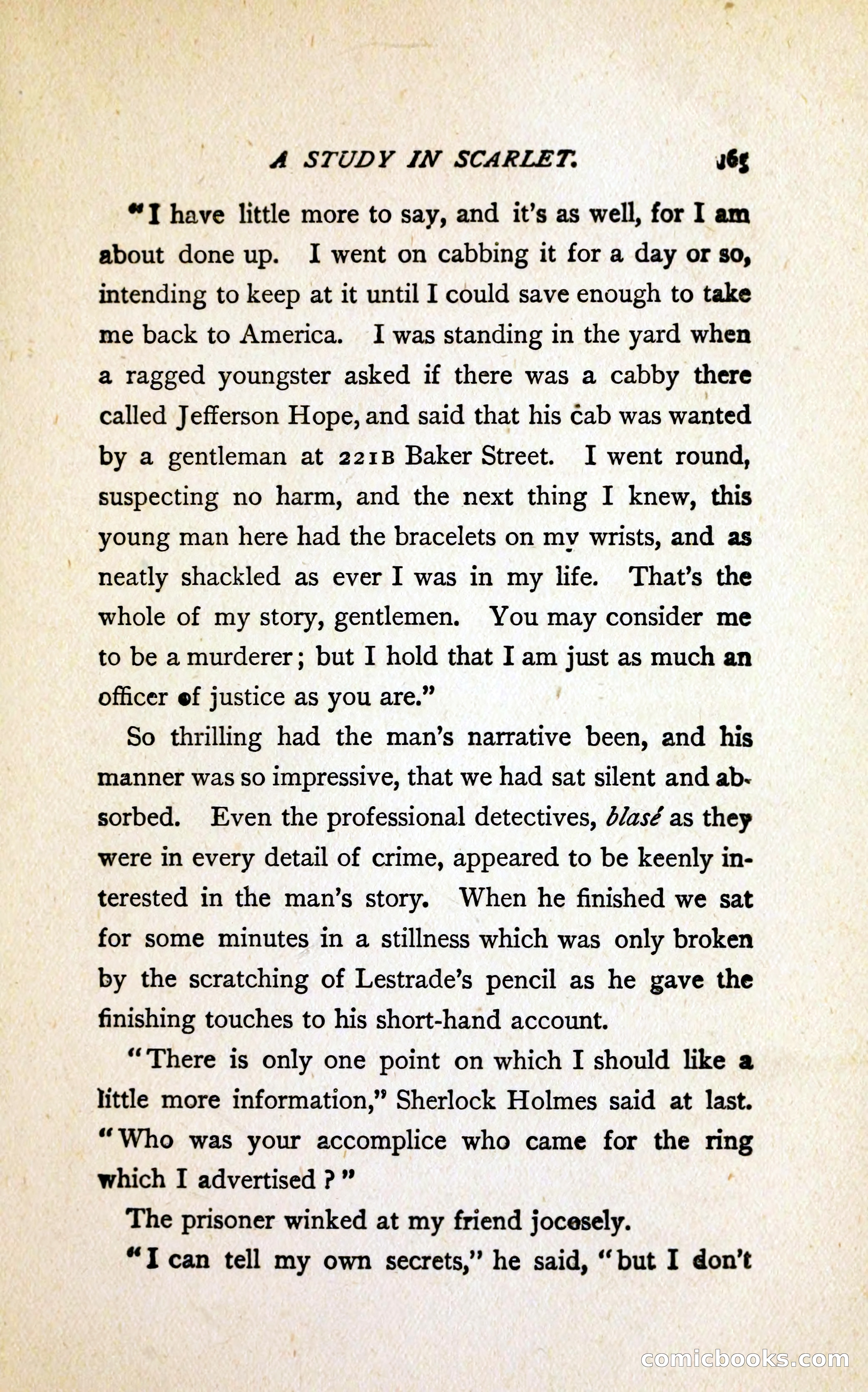 A Study in Scarlet (Serial Edition Cover) — page 173 of 196