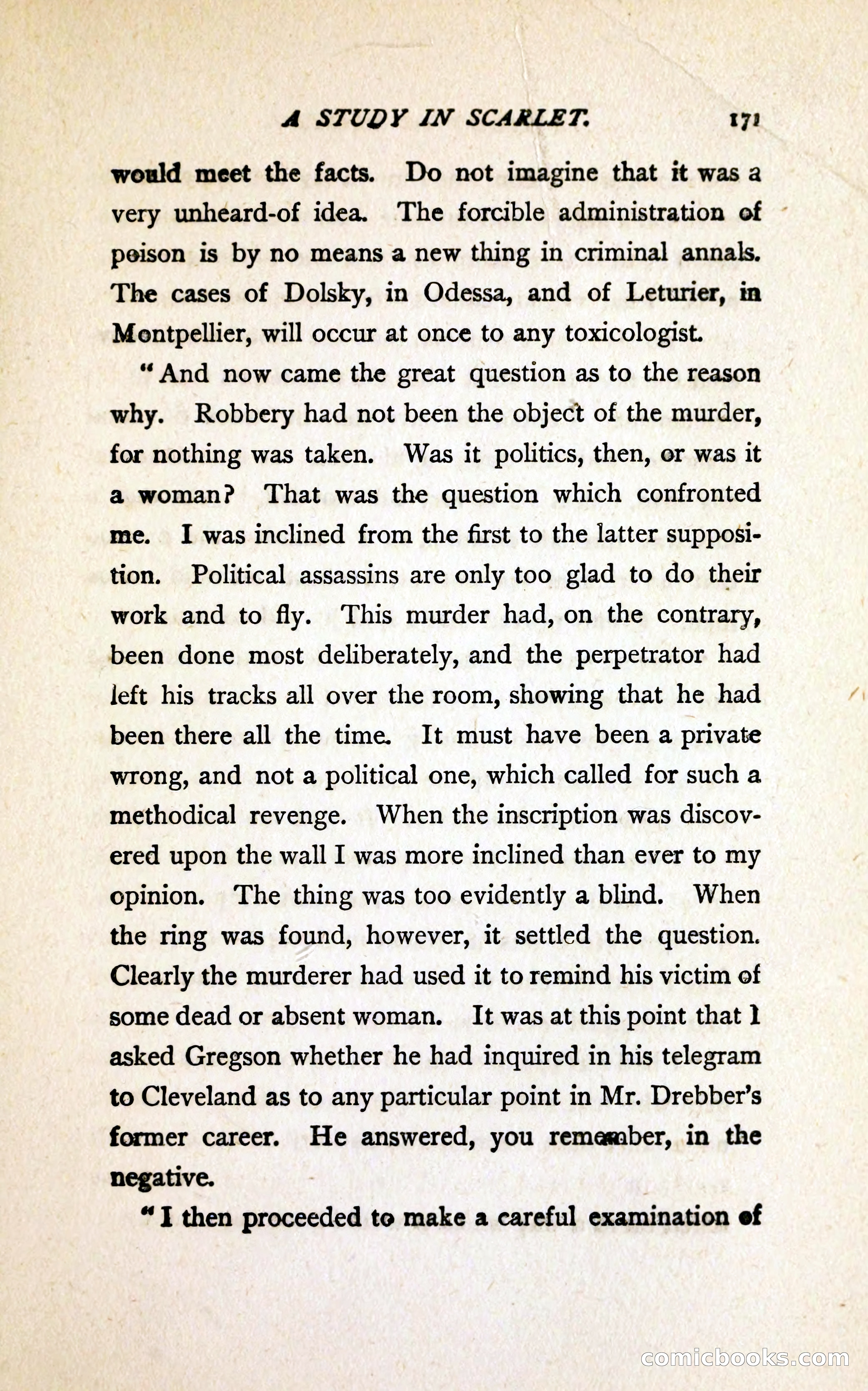 A Study in Scarlet (Serial Edition Cover) — page 179 of 196