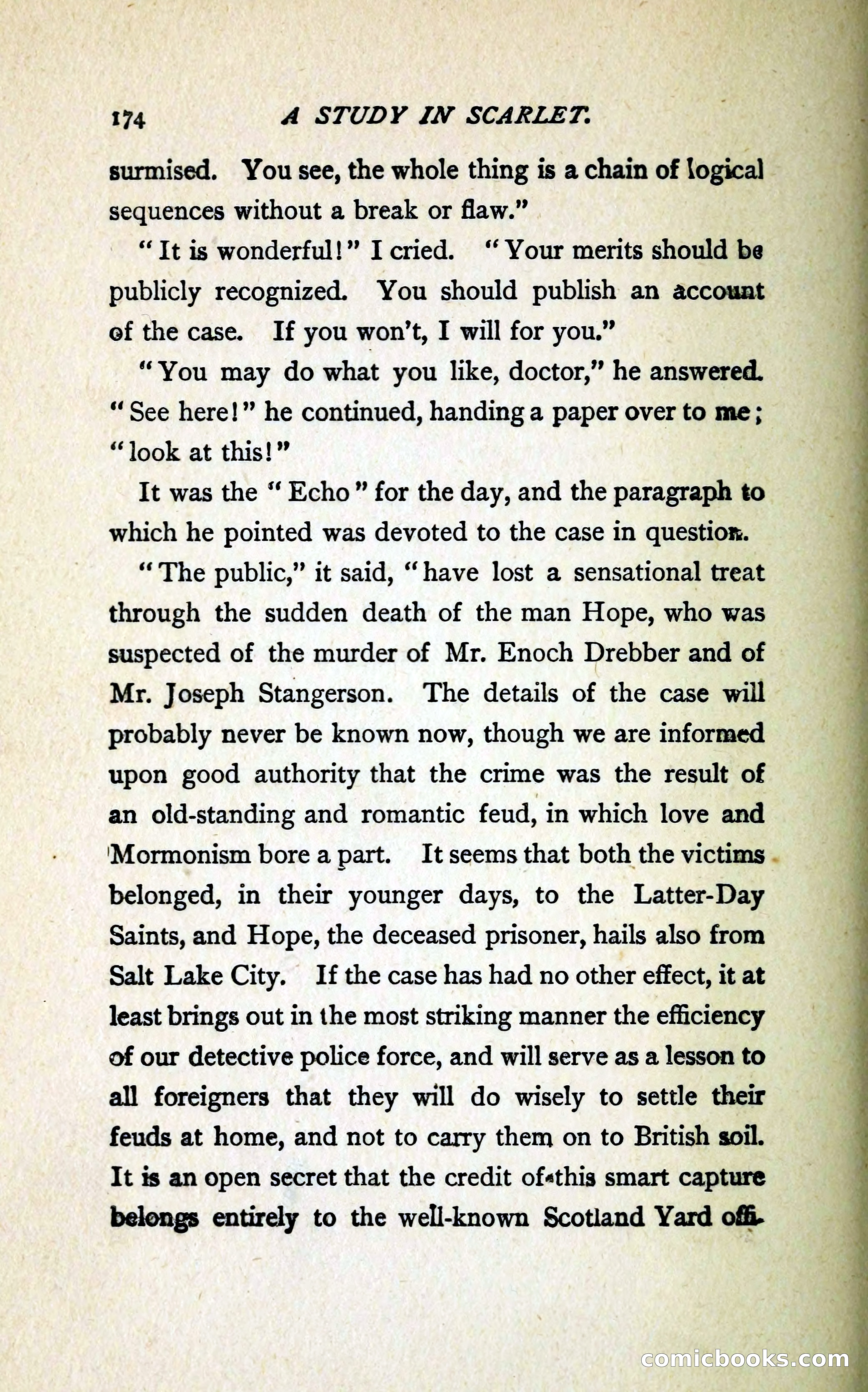 A Study in Scarlet (Serial Edition Cover) — page 182 of 196