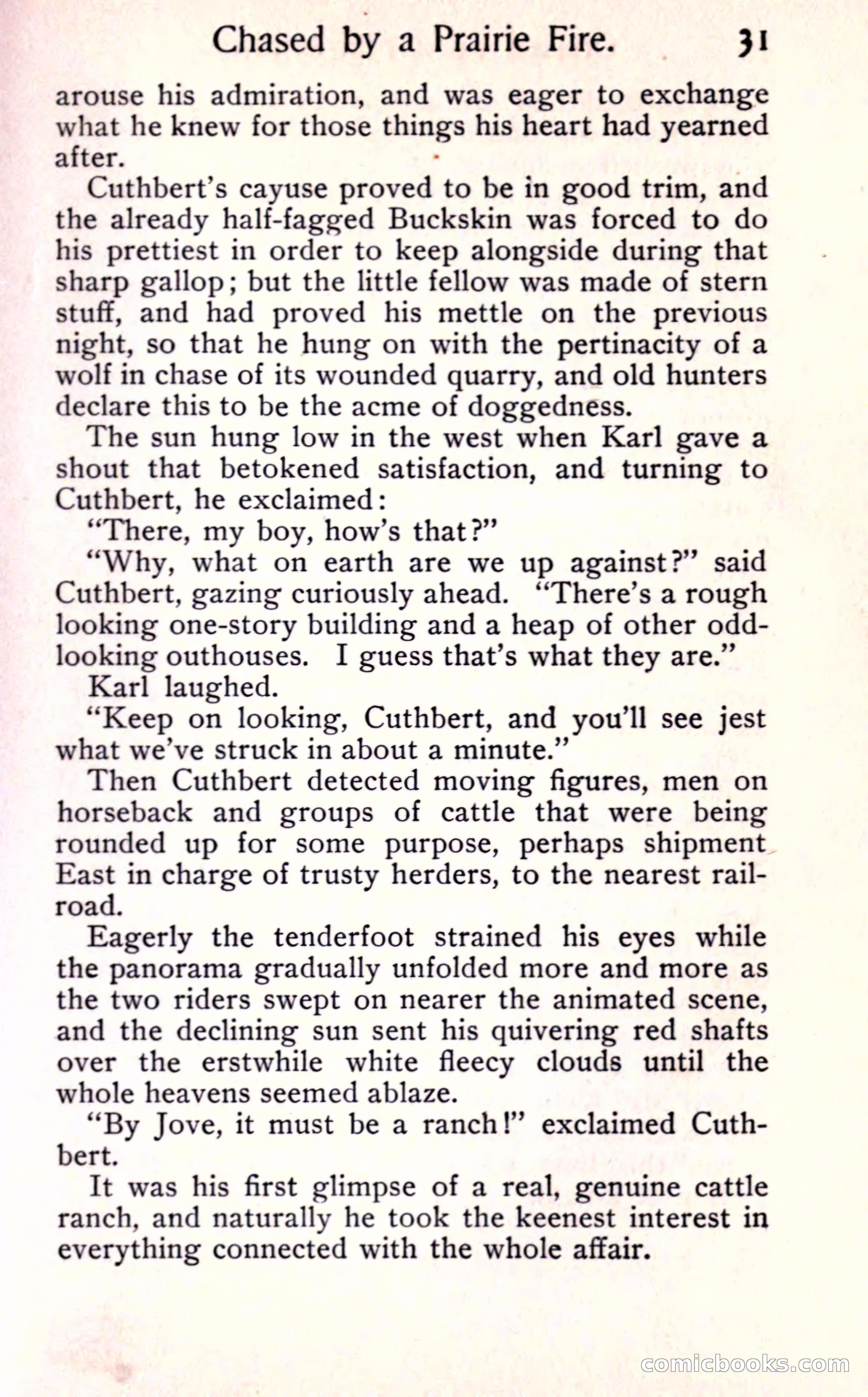 Sunset Ranch: A Story of a Boy's Adventures in the West — page 37 of 291
