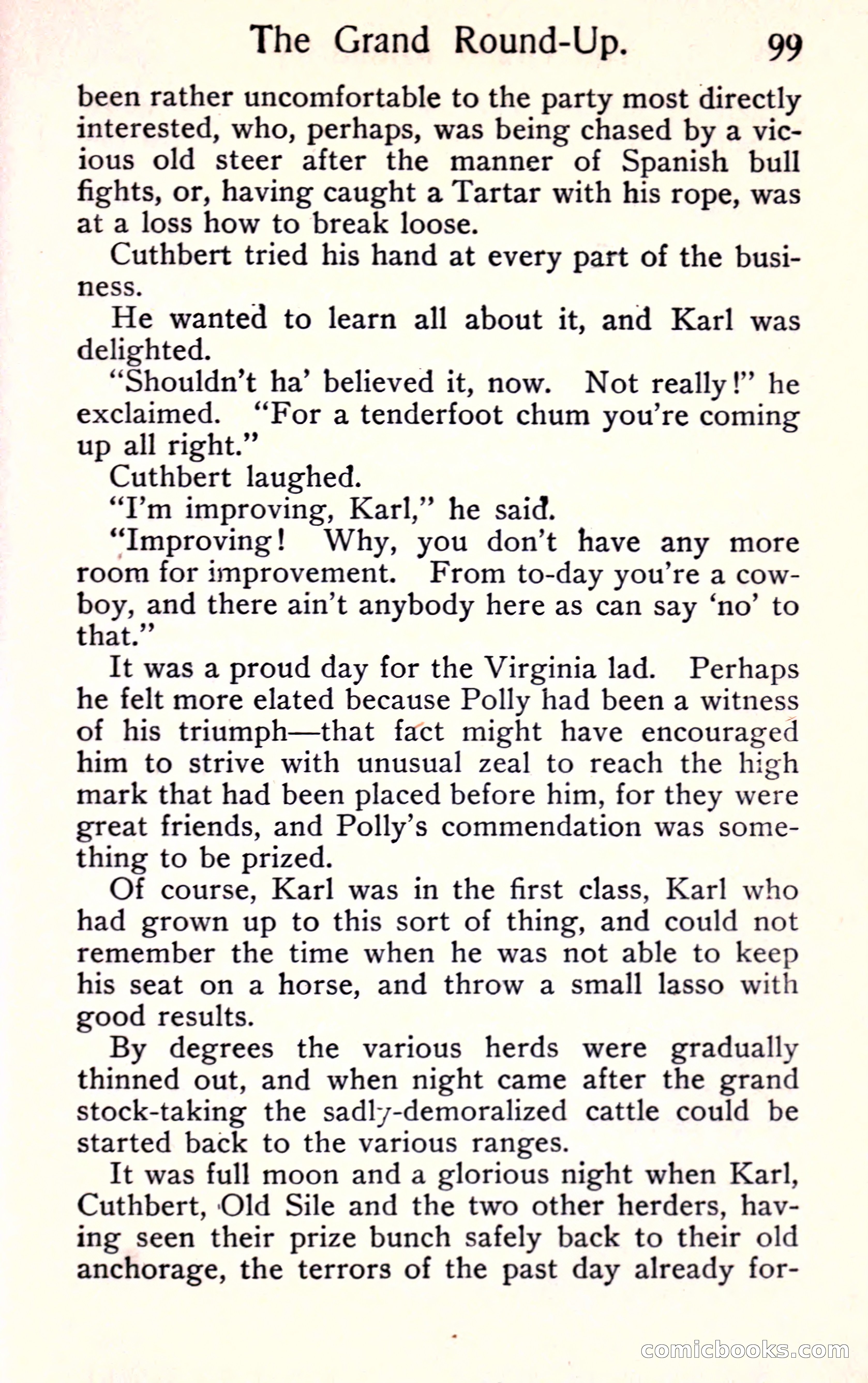 Sunset Ranch: A Story of a Boy's Adventures in the West — page 107 of 291