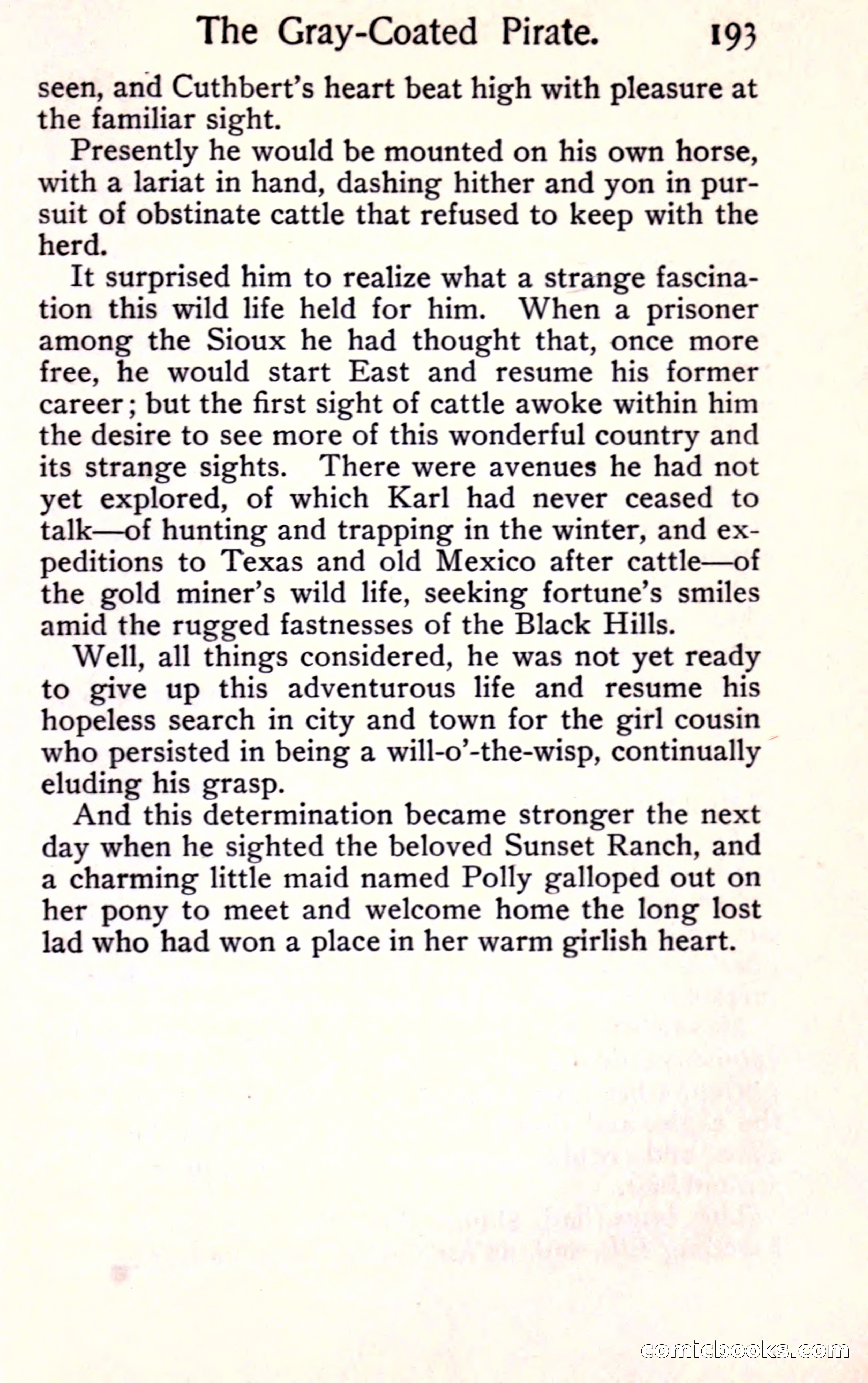 Sunset Ranch: A Story of a Boy's Adventures in the West — page 205 of 291