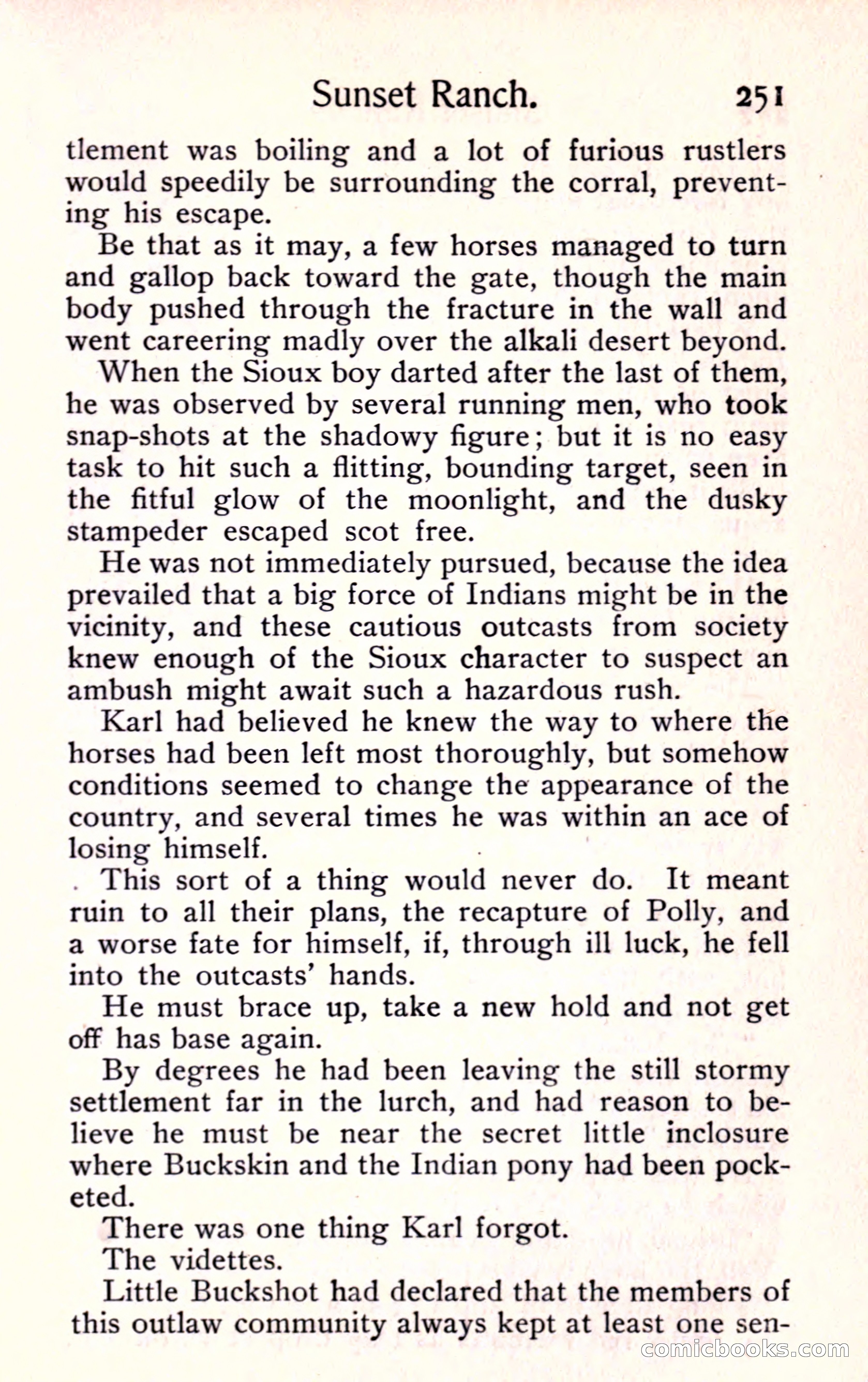 Sunset Ranch: A Story of a Boy's Adventures in the West — page 263 of 291