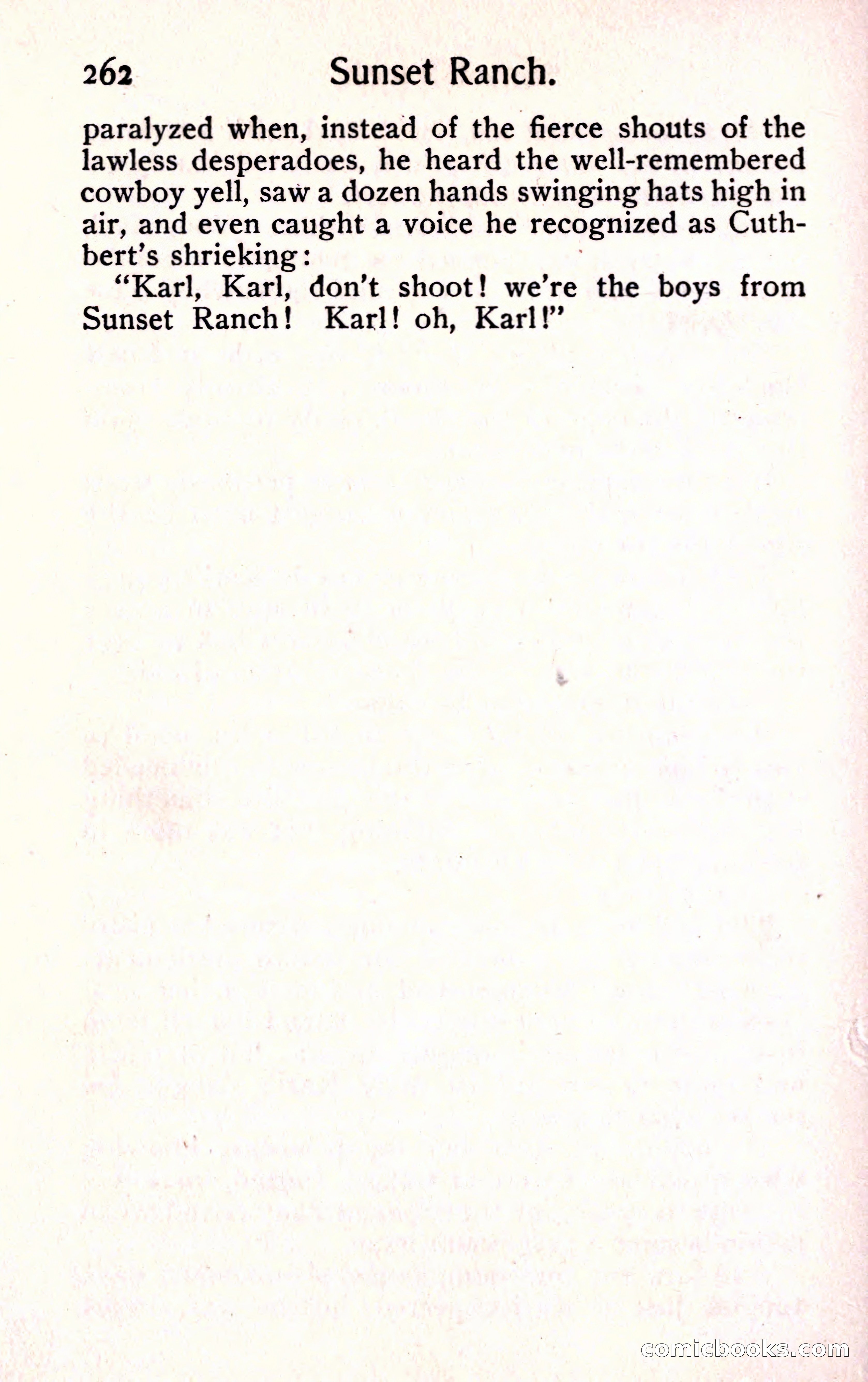 Sunset Ranch: A Story of a Boy's Adventures in the West — page 274 of 291
