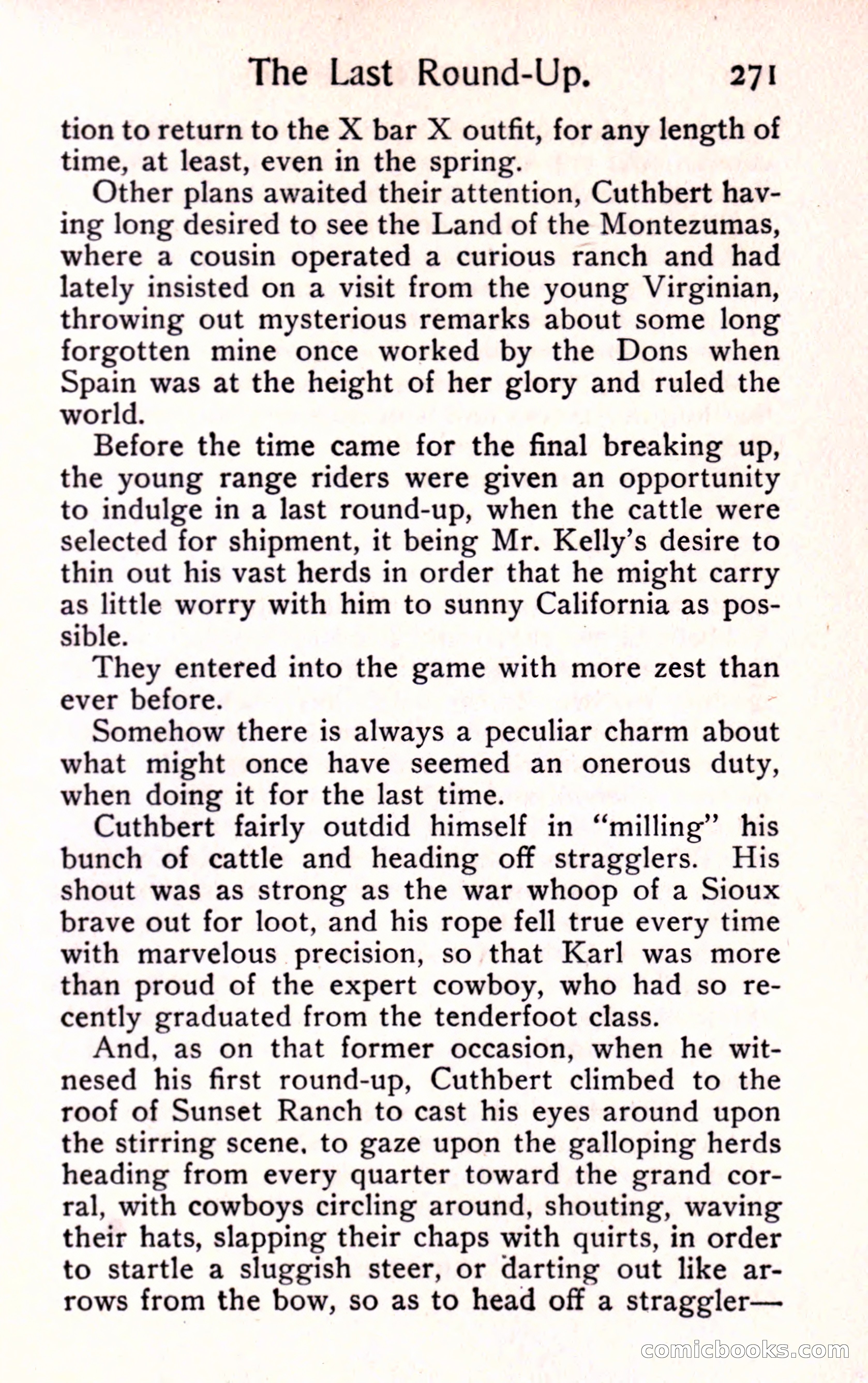 Sunset Ranch: A Story of a Boy's Adventures in the West — page 283 of 291