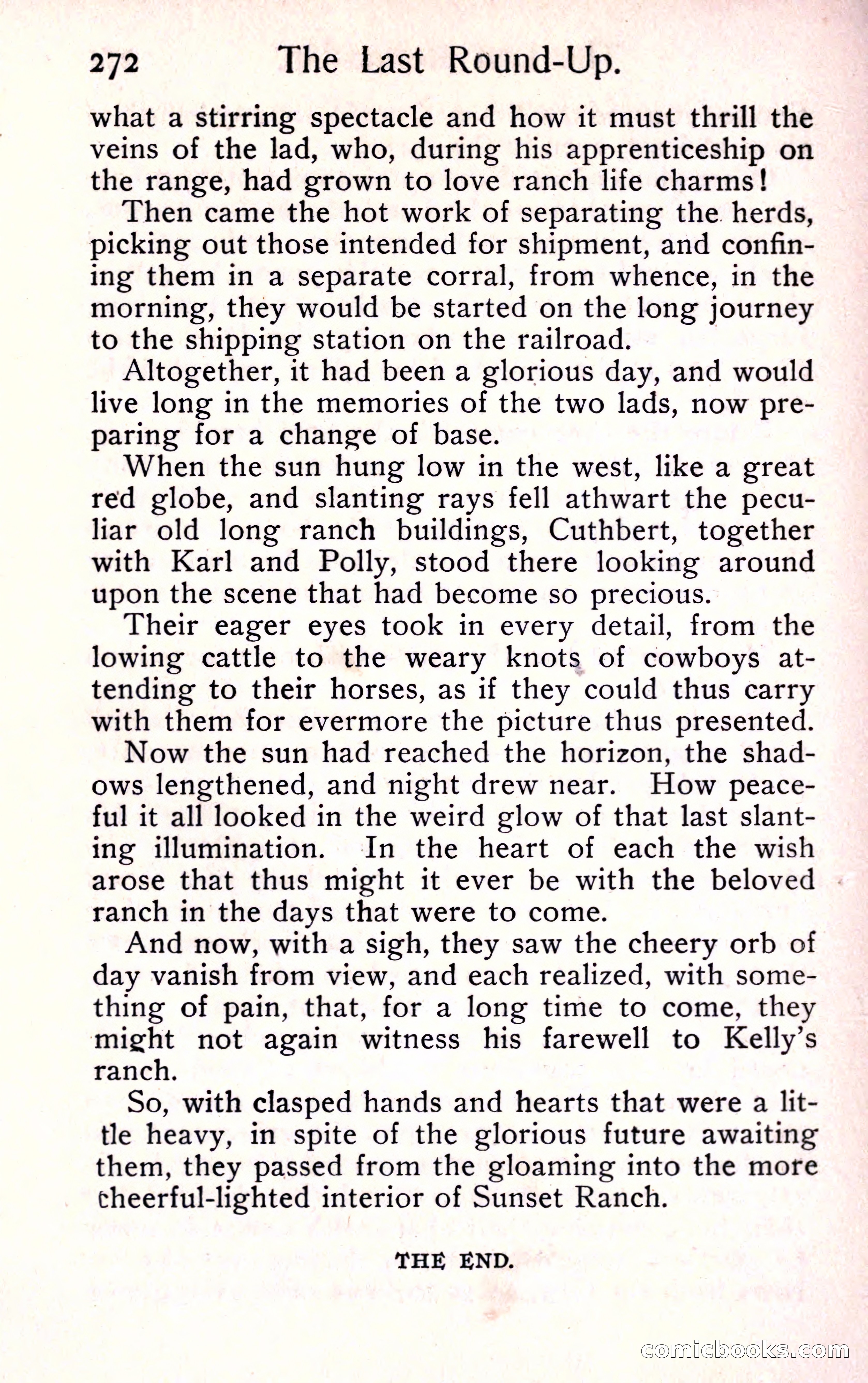 Sunset Ranch: A Story of a Boy's Adventures in the West — page 284 of 291