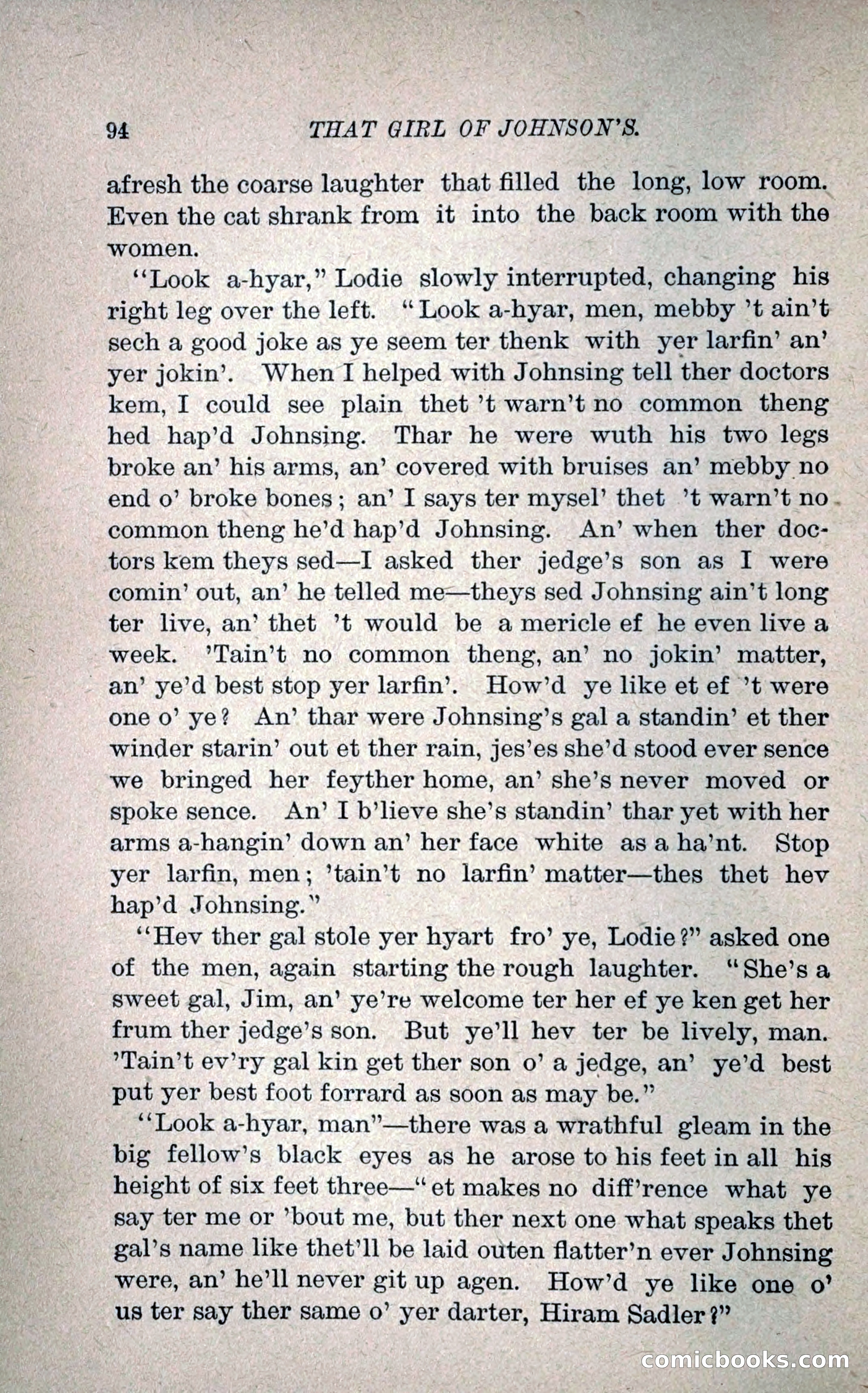 That Girl of Johnson's — page 105 of 233