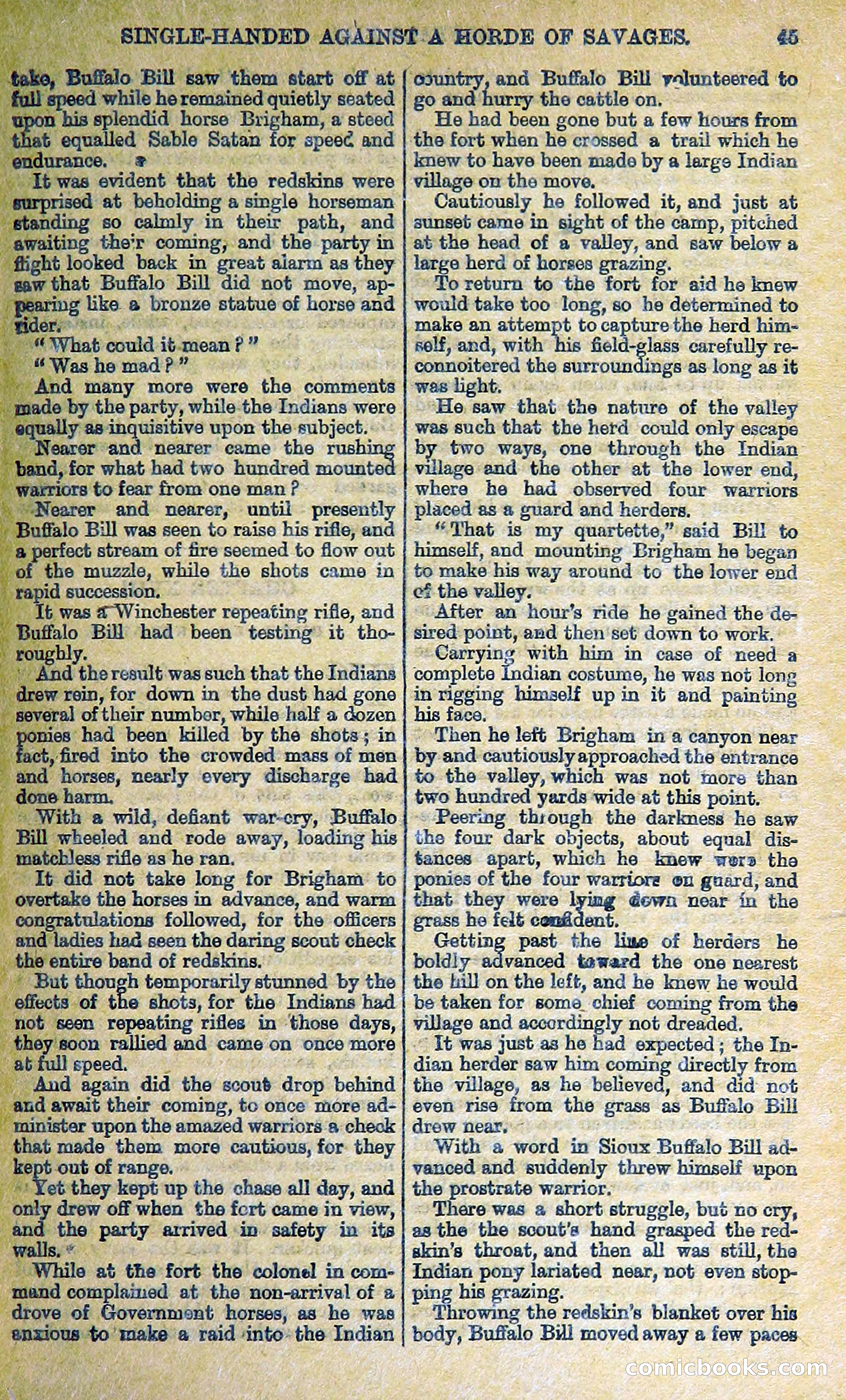 Buffalo Bill: His Life and Adventures in the Wild West — page 35 of 48
