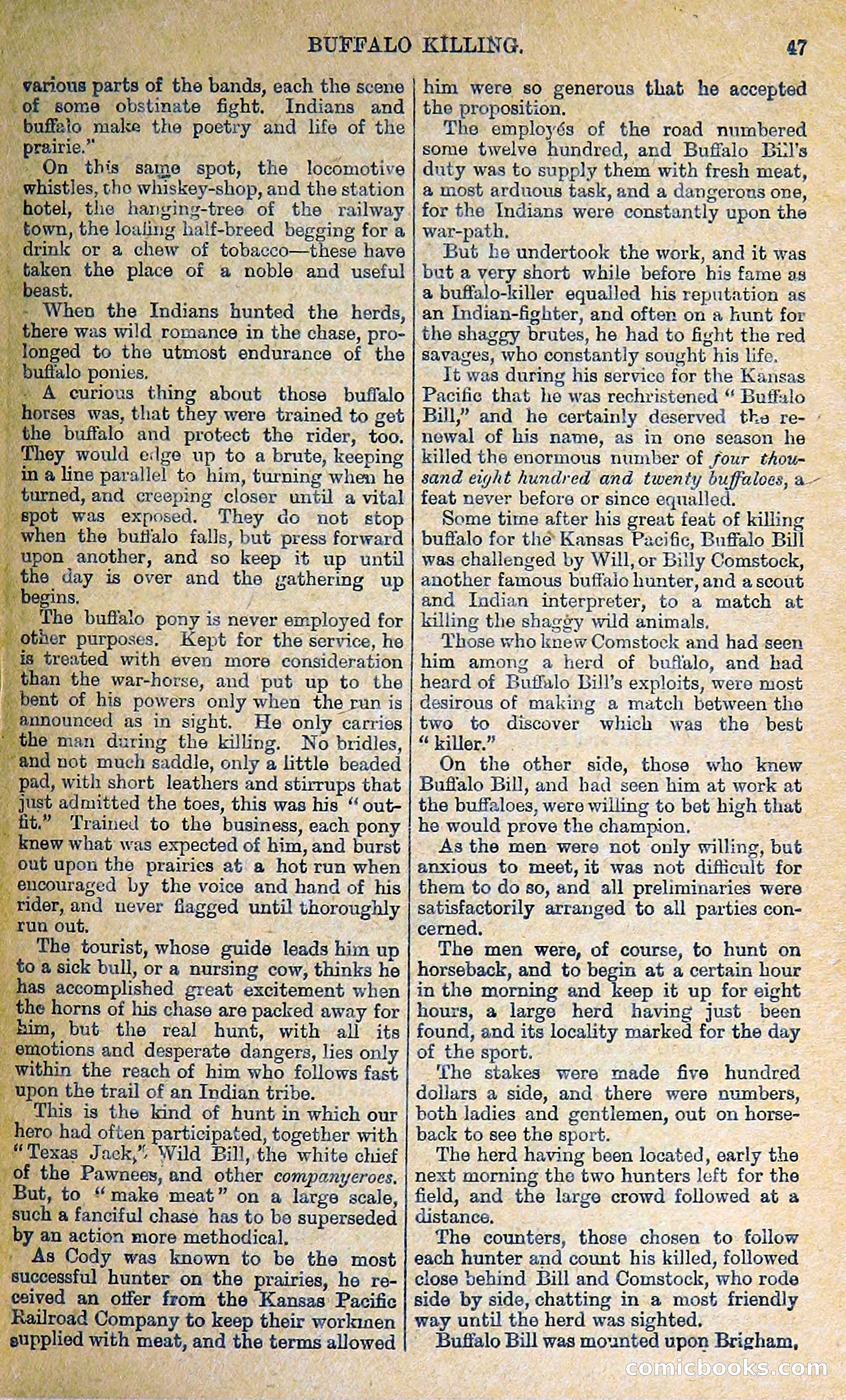Buffalo Bill: His Life and Adventures in the Wild West — page 37 of 48
