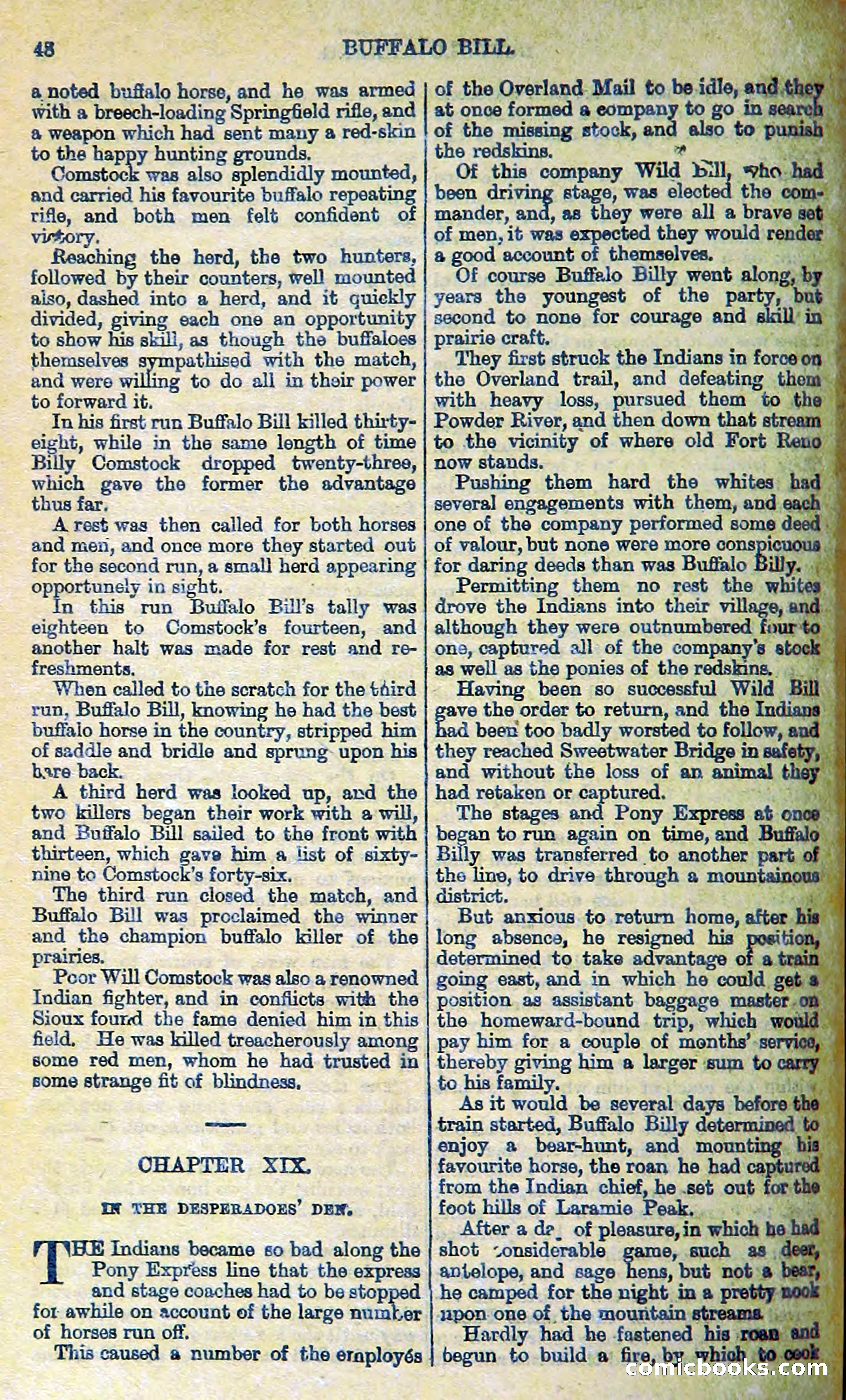 Buffalo Bill: His Life and Adventures in the Wild West — page 38 of 48