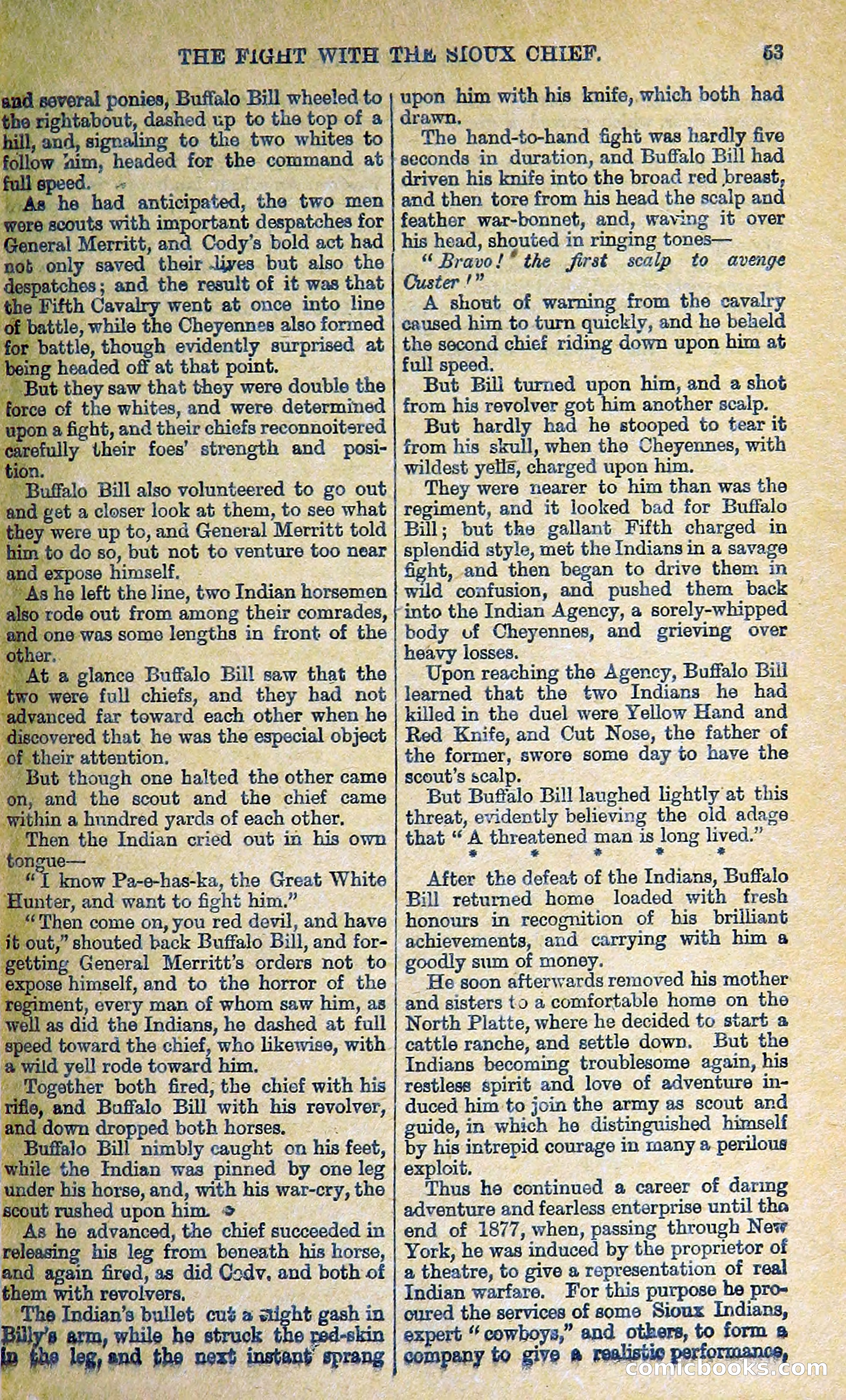 Buffalo Bill: His Life and Adventures in the Wild West — page 43 of 48