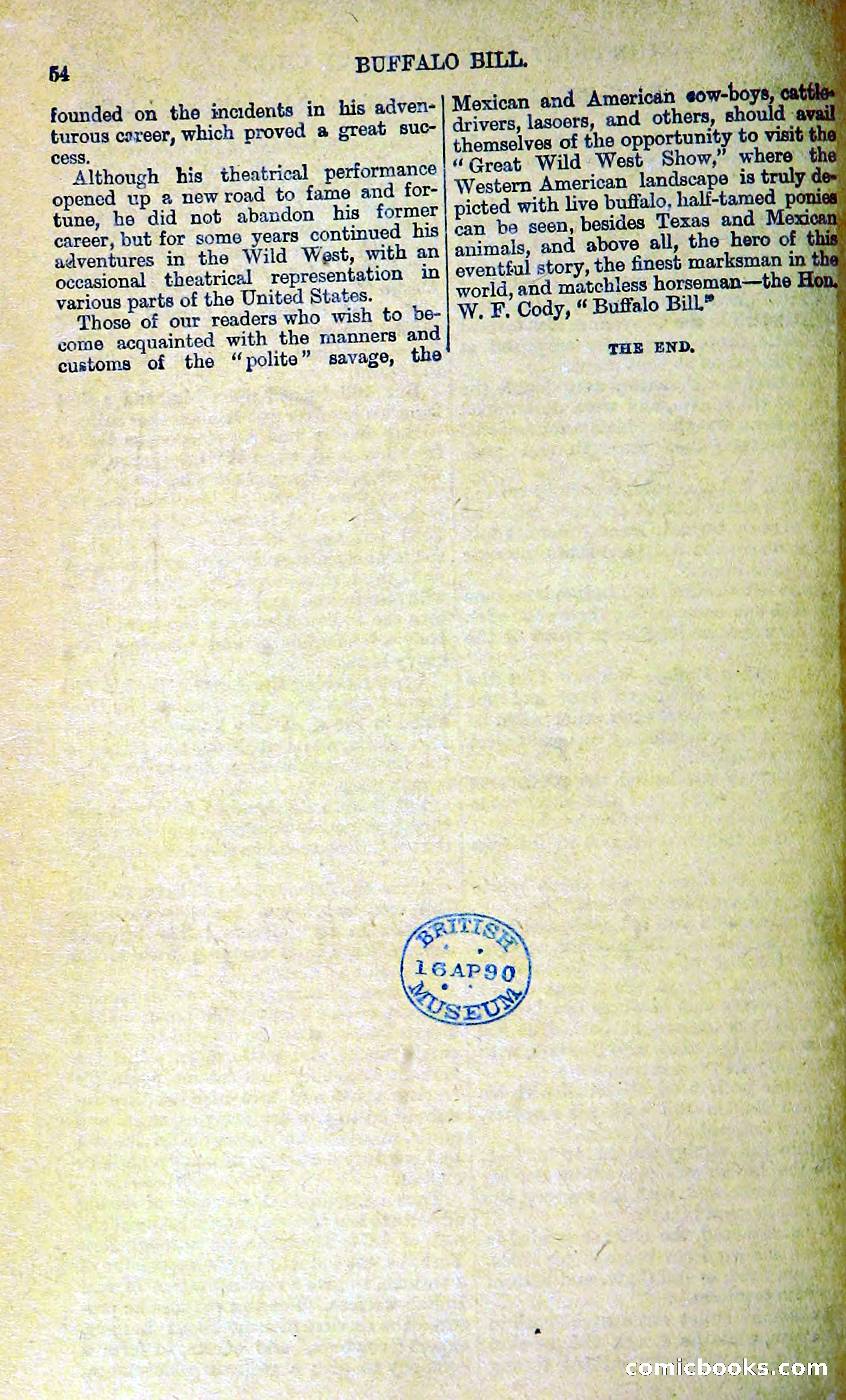 Buffalo Bill: His Life and Adventures in the Wild West — page 44 of 48