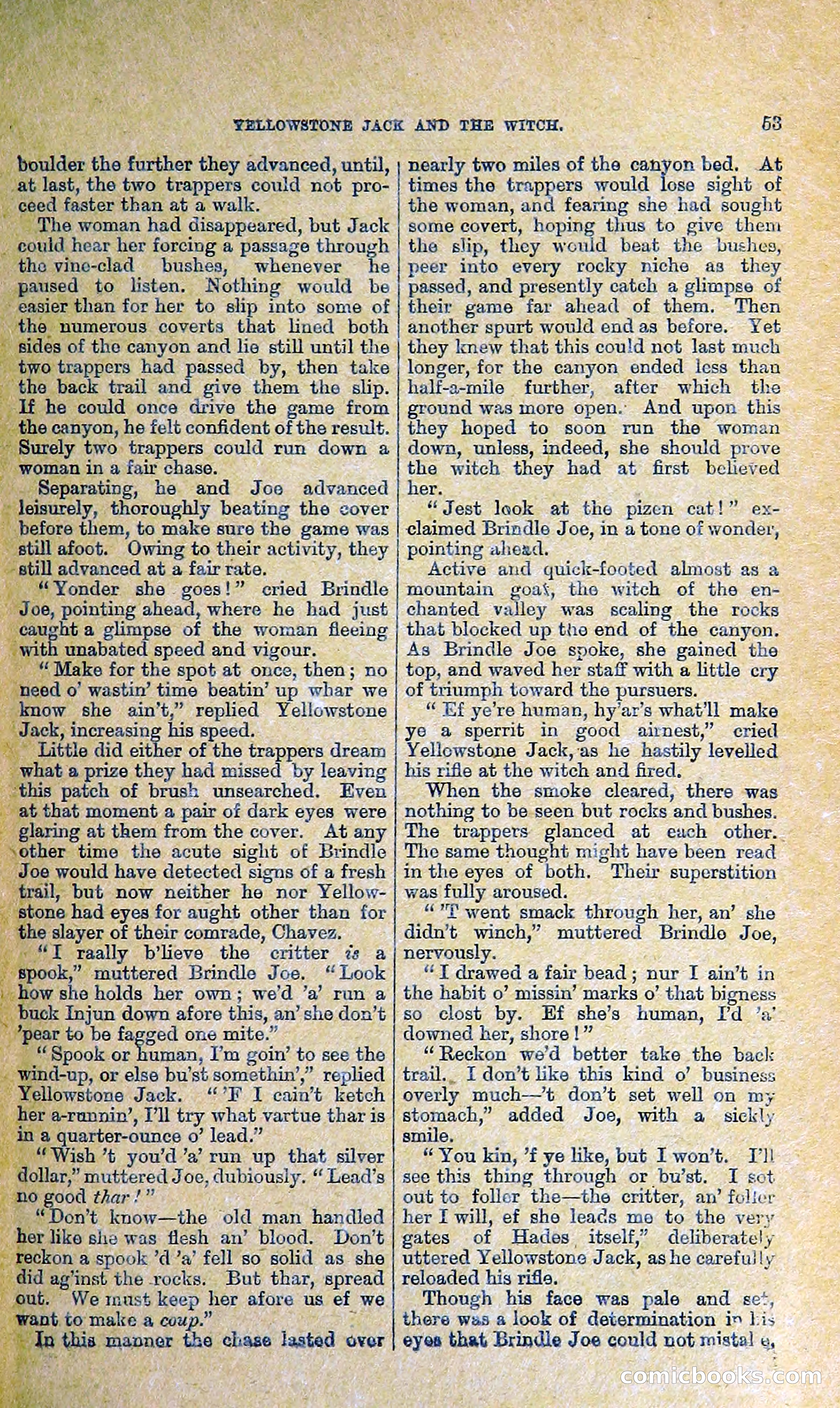 Yellowstone Jack: Trappers of the Enchanted Ground — page 55 of 68