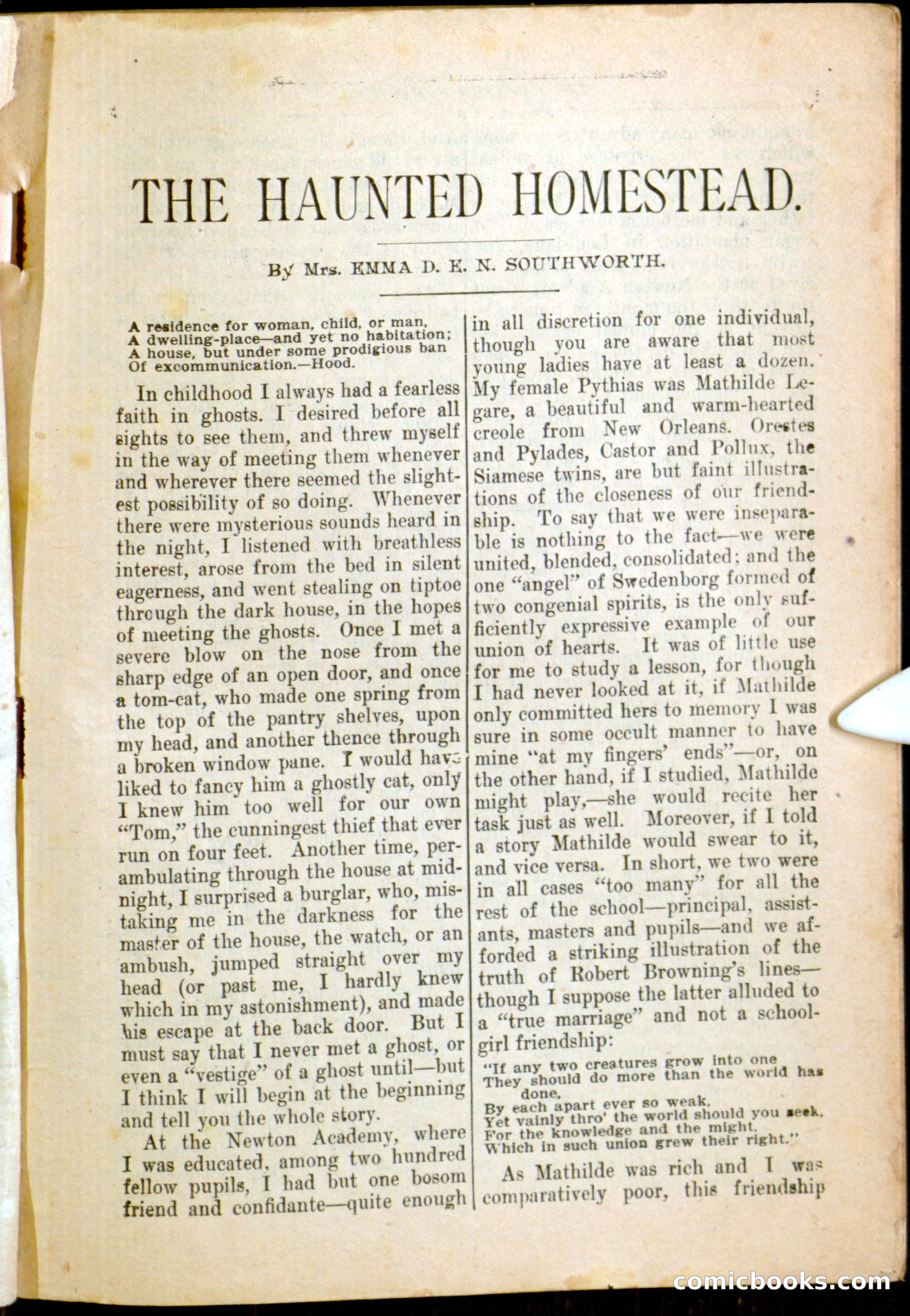The Arm Chair Library No. 79: The Haunted Homestead — page 3 of 64