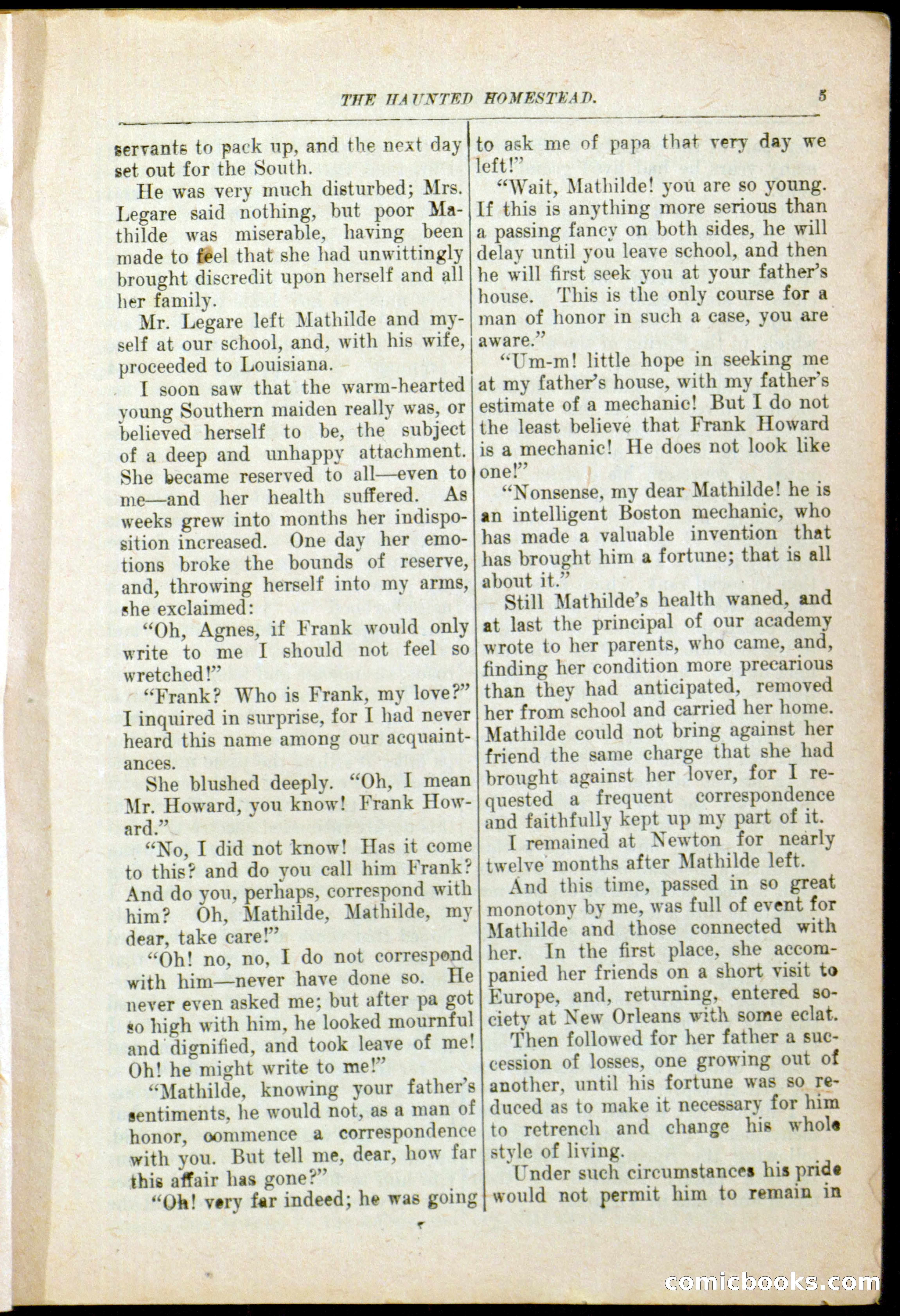 The Arm Chair Library No. 79: The Haunted Homestead — page 7 of 64