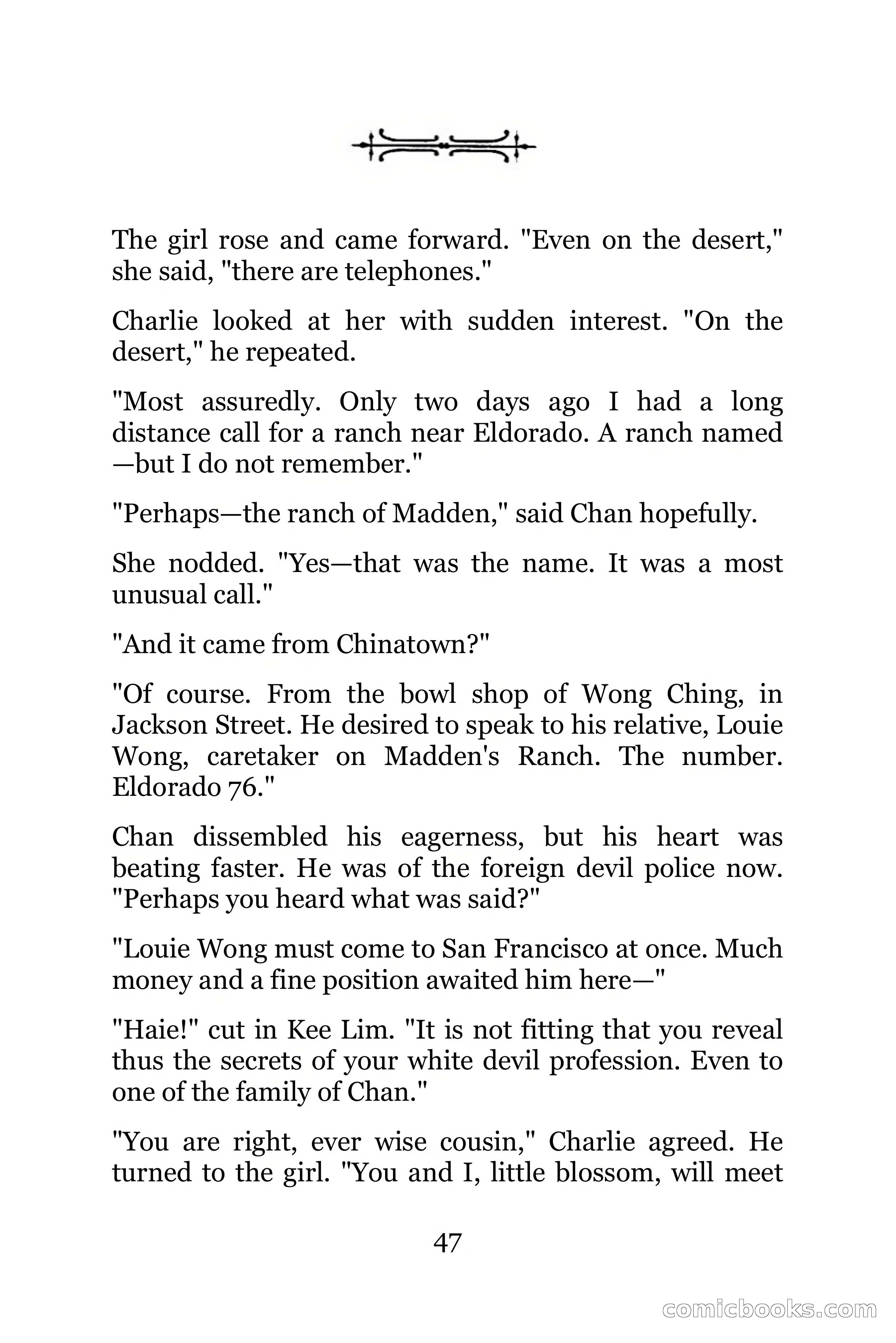 The Chinese Parrot (Charlie Chan Detective Series) — page 47 of 392