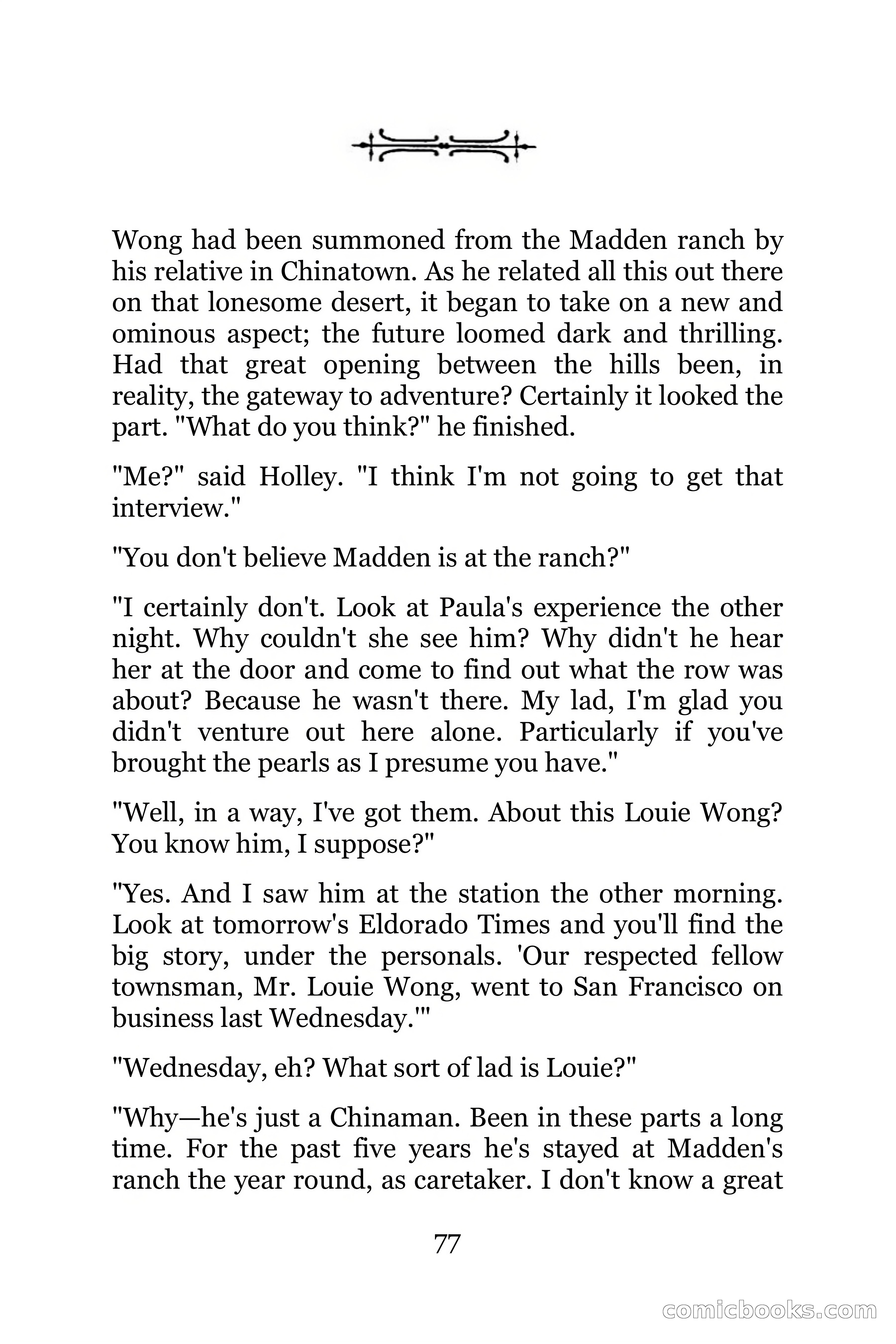 The Chinese Parrot (Charlie Chan Detective Series) — page 77 of 392
