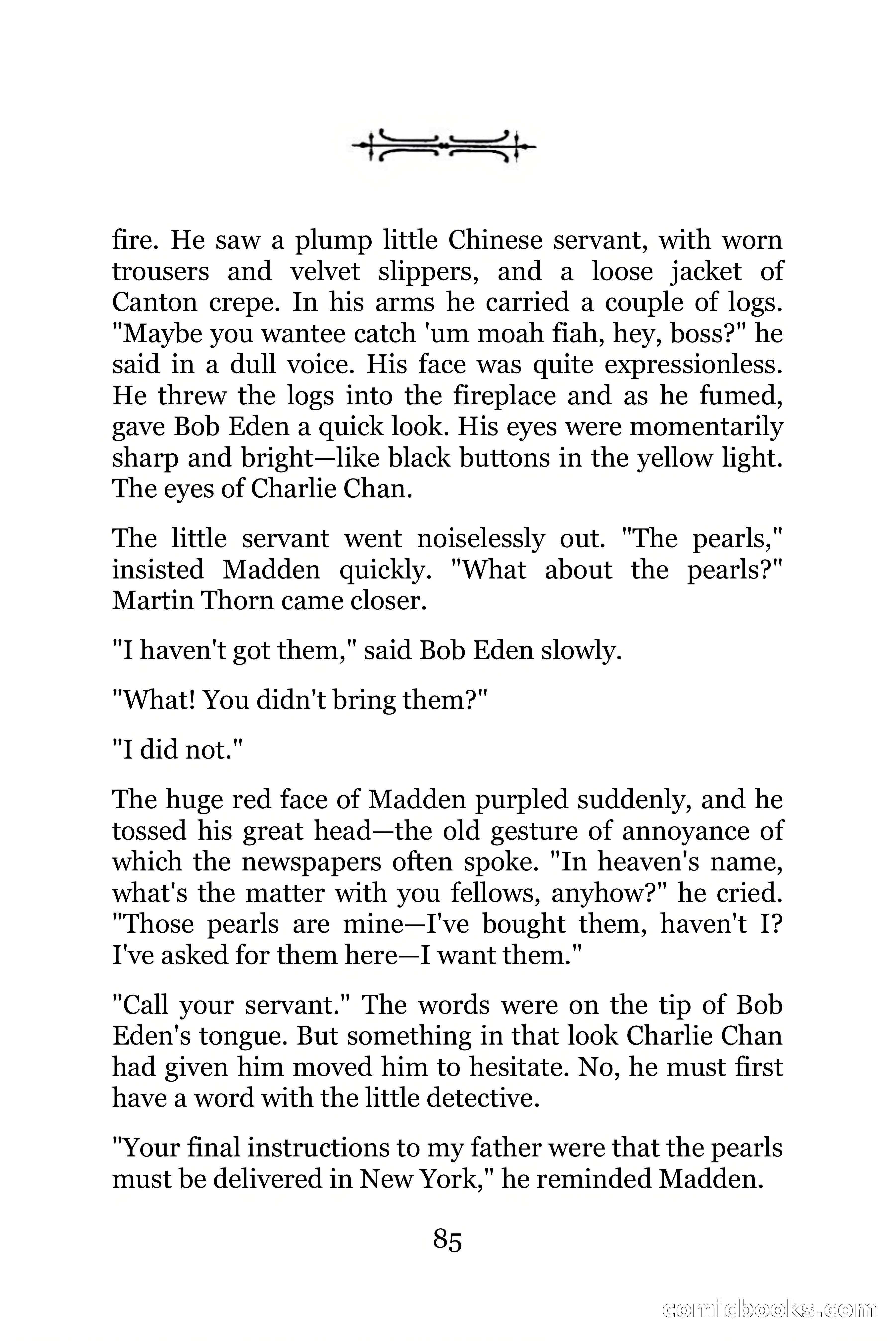 The Chinese Parrot (Charlie Chan Detective Series) — page 85 of 392