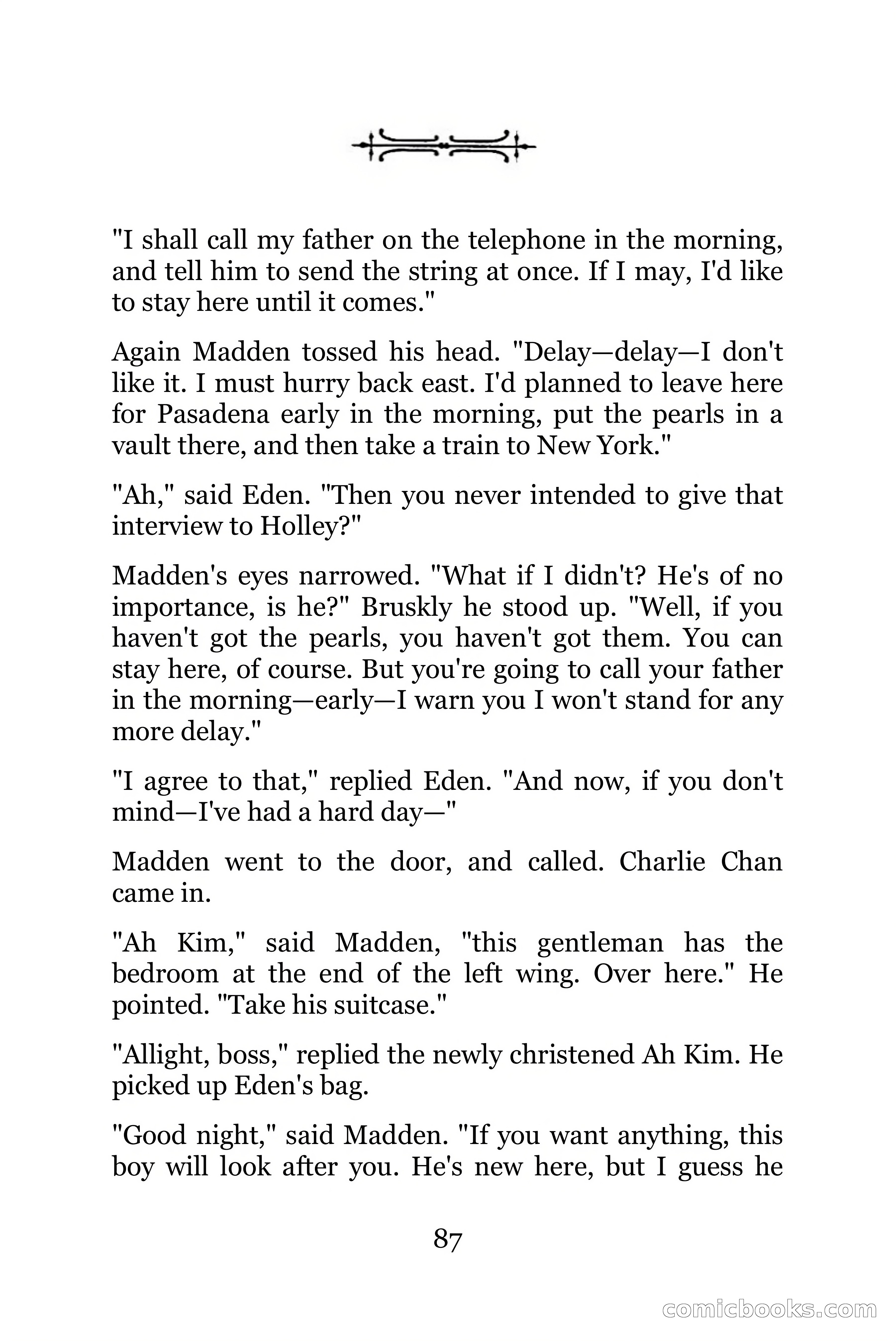 The Chinese Parrot (Charlie Chan Detective Series) — page 87 of 392