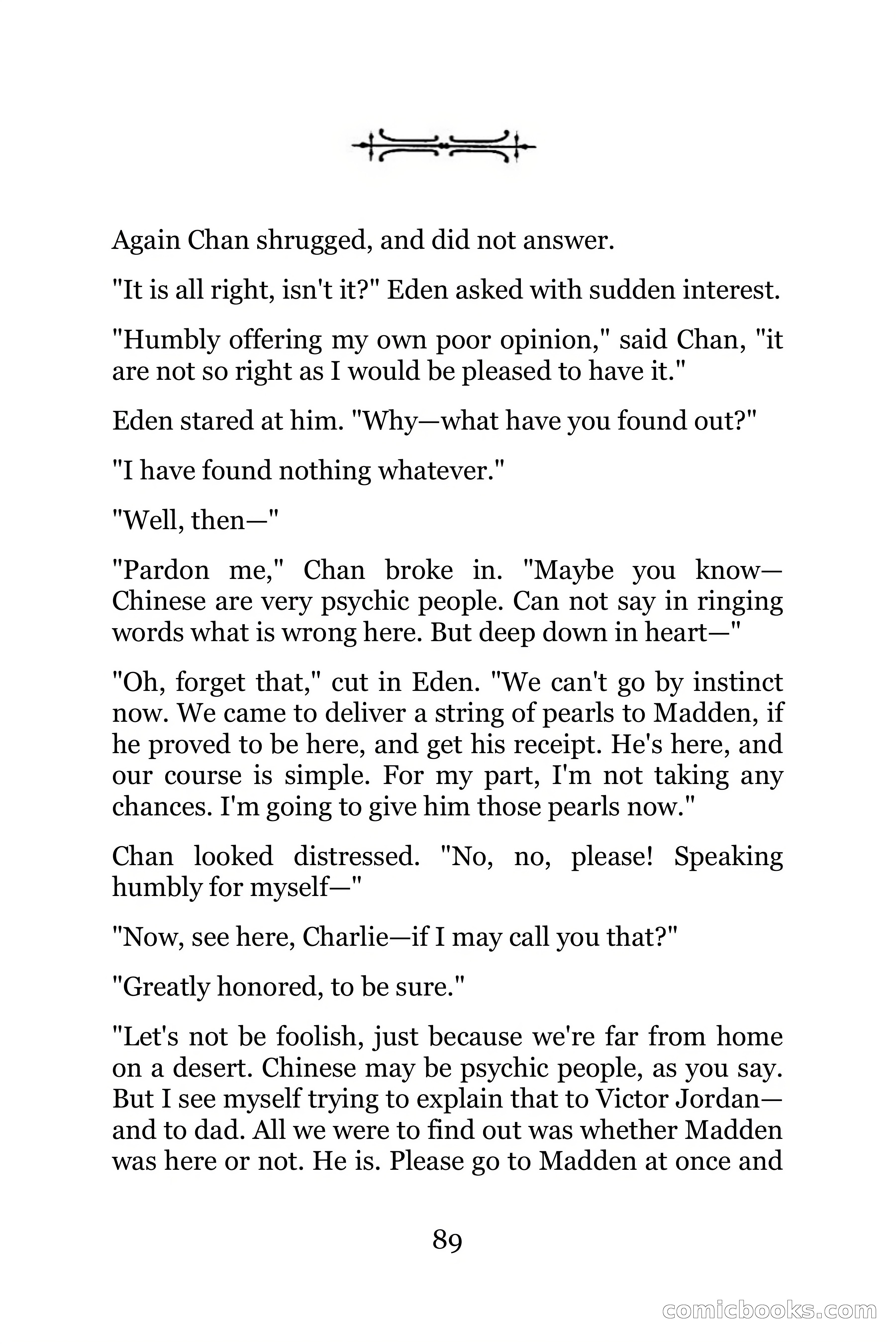 The Chinese Parrot (Charlie Chan Detective Series) — page 89 of 392