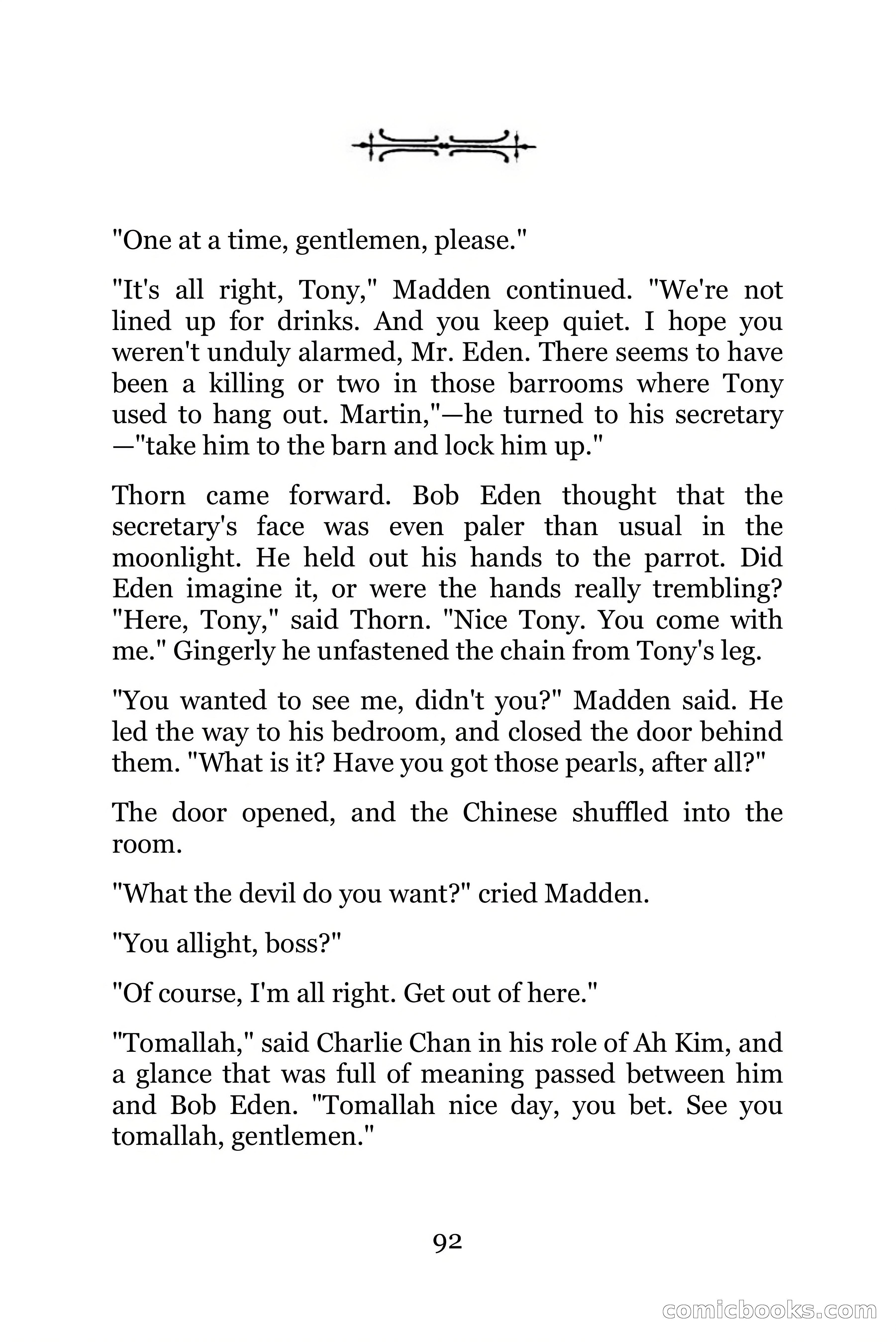 The Chinese Parrot (Charlie Chan Detective Series) — page 92 of 392