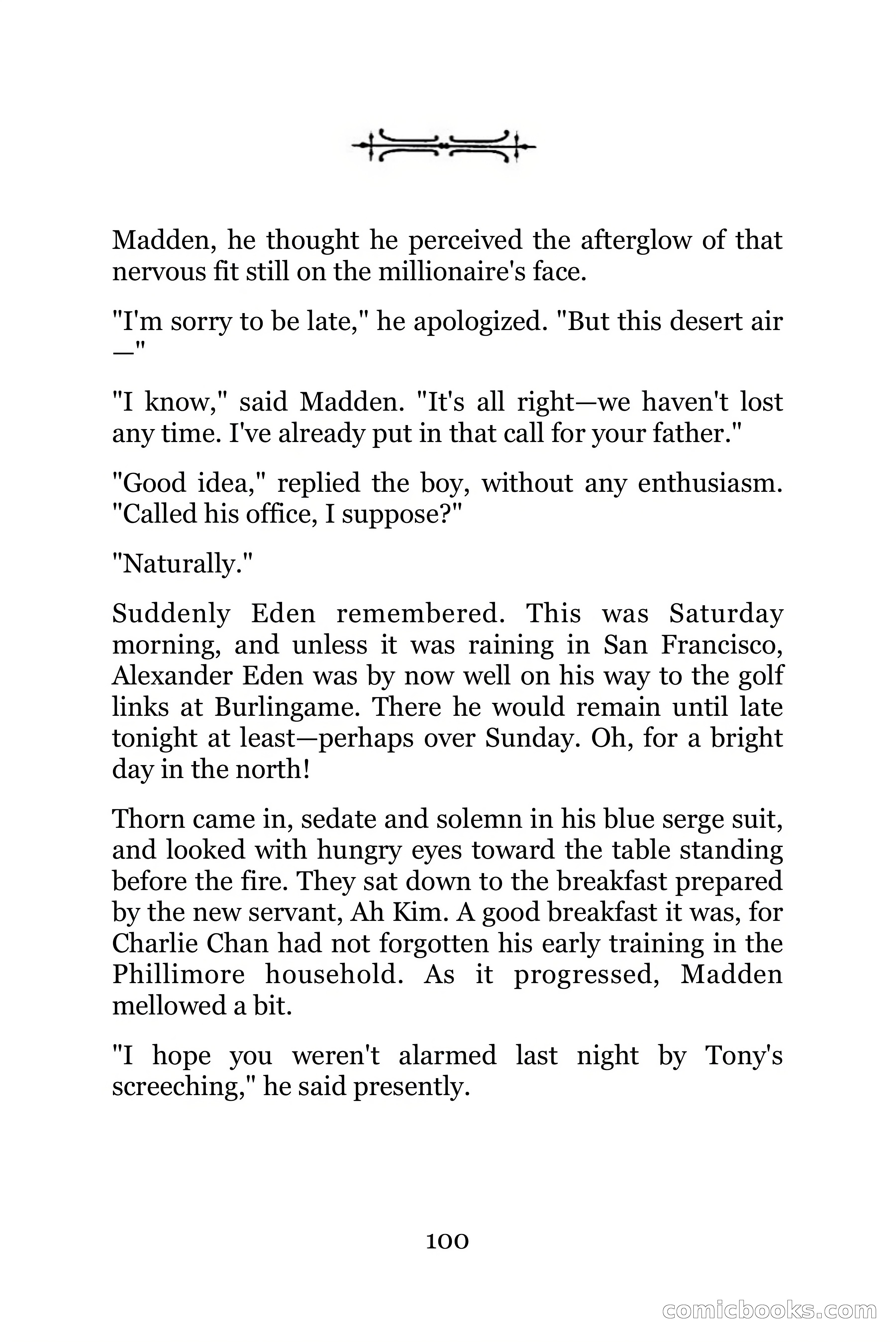 The Chinese Parrot (Charlie Chan Detective Series) — page 100 of 392