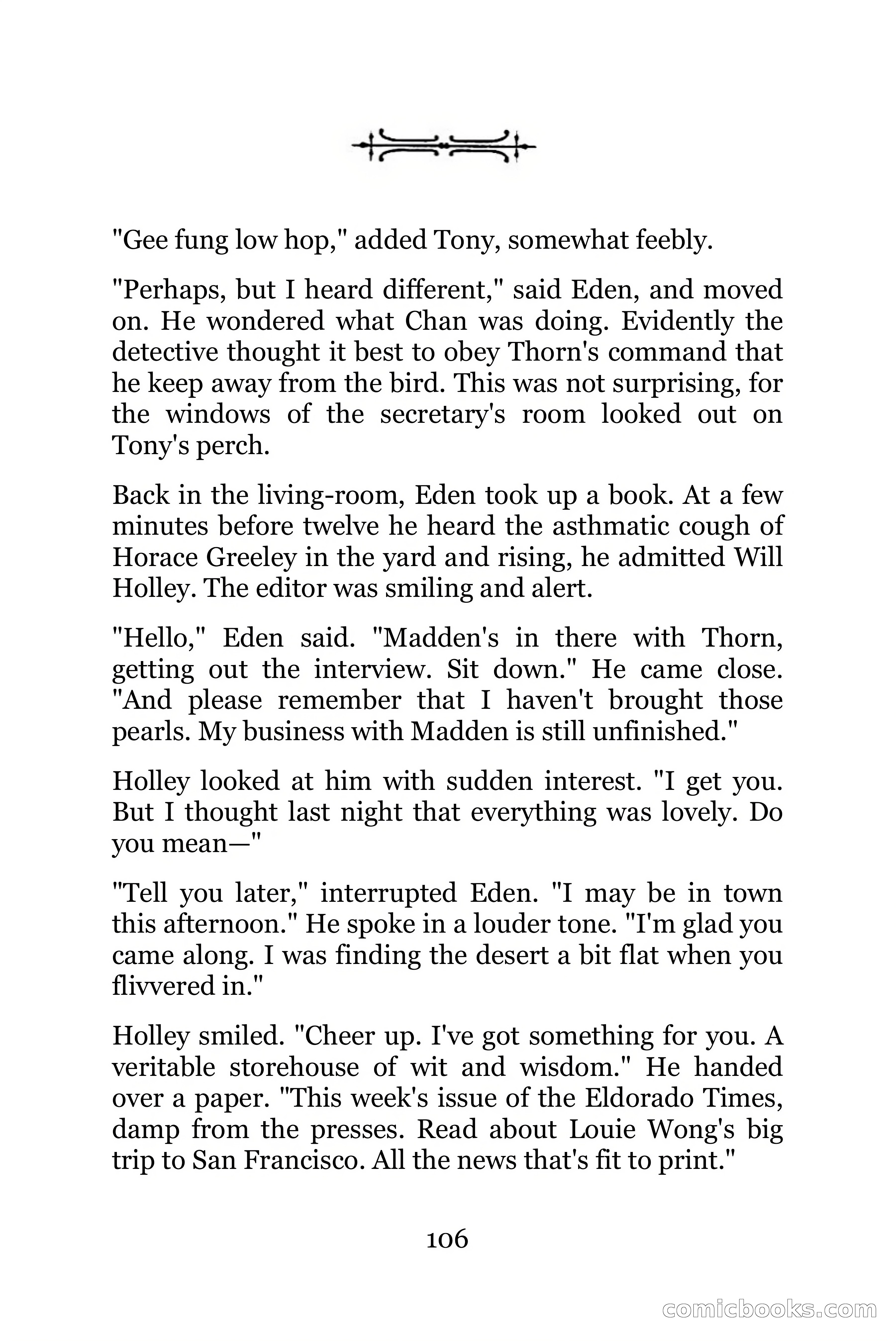 The Chinese Parrot (Charlie Chan Detective Series) — page 106 of 392