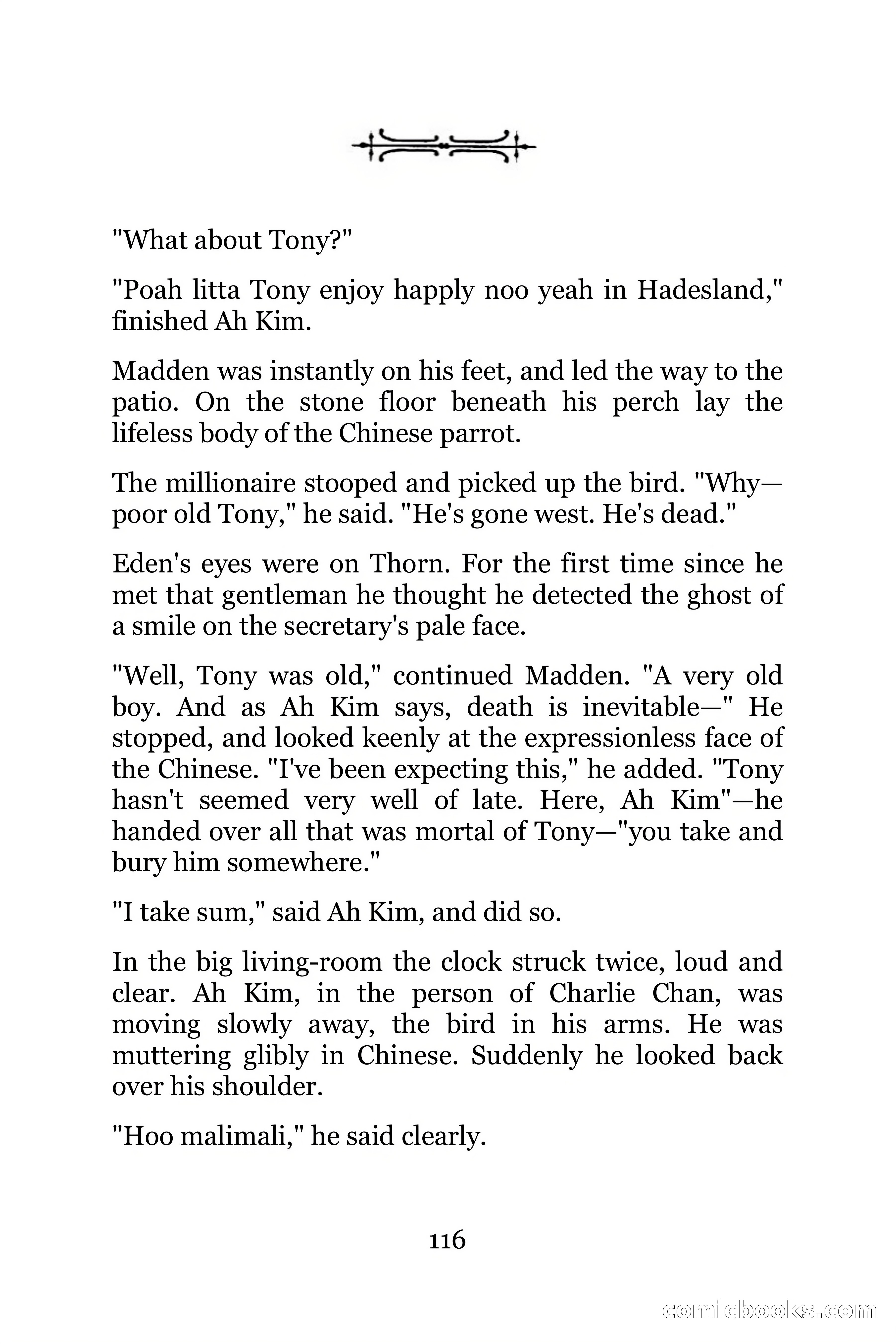 The Chinese Parrot (Charlie Chan Detective Series) — page 116 of 392