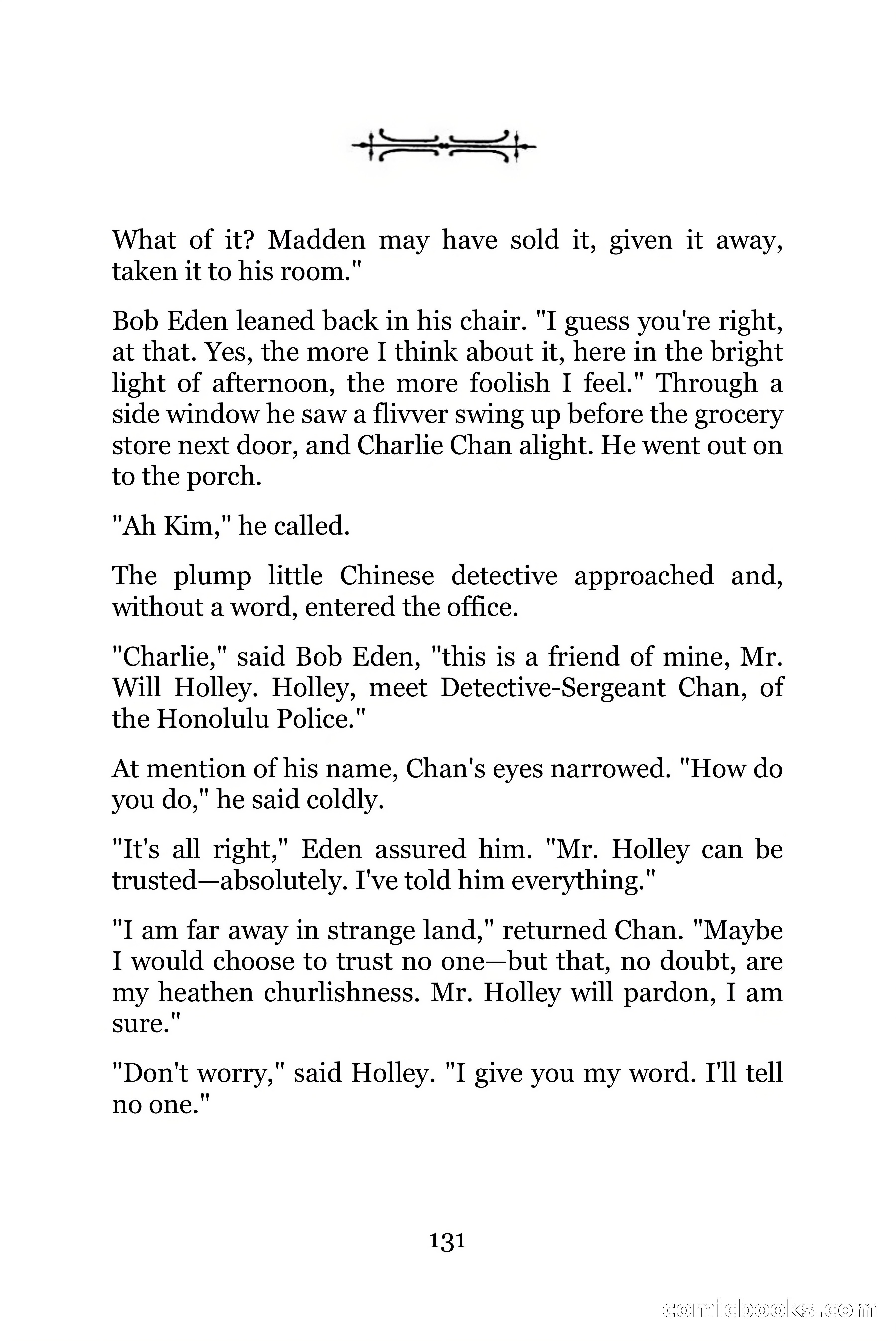The Chinese Parrot (Charlie Chan Detective Series) — page 131 of 392