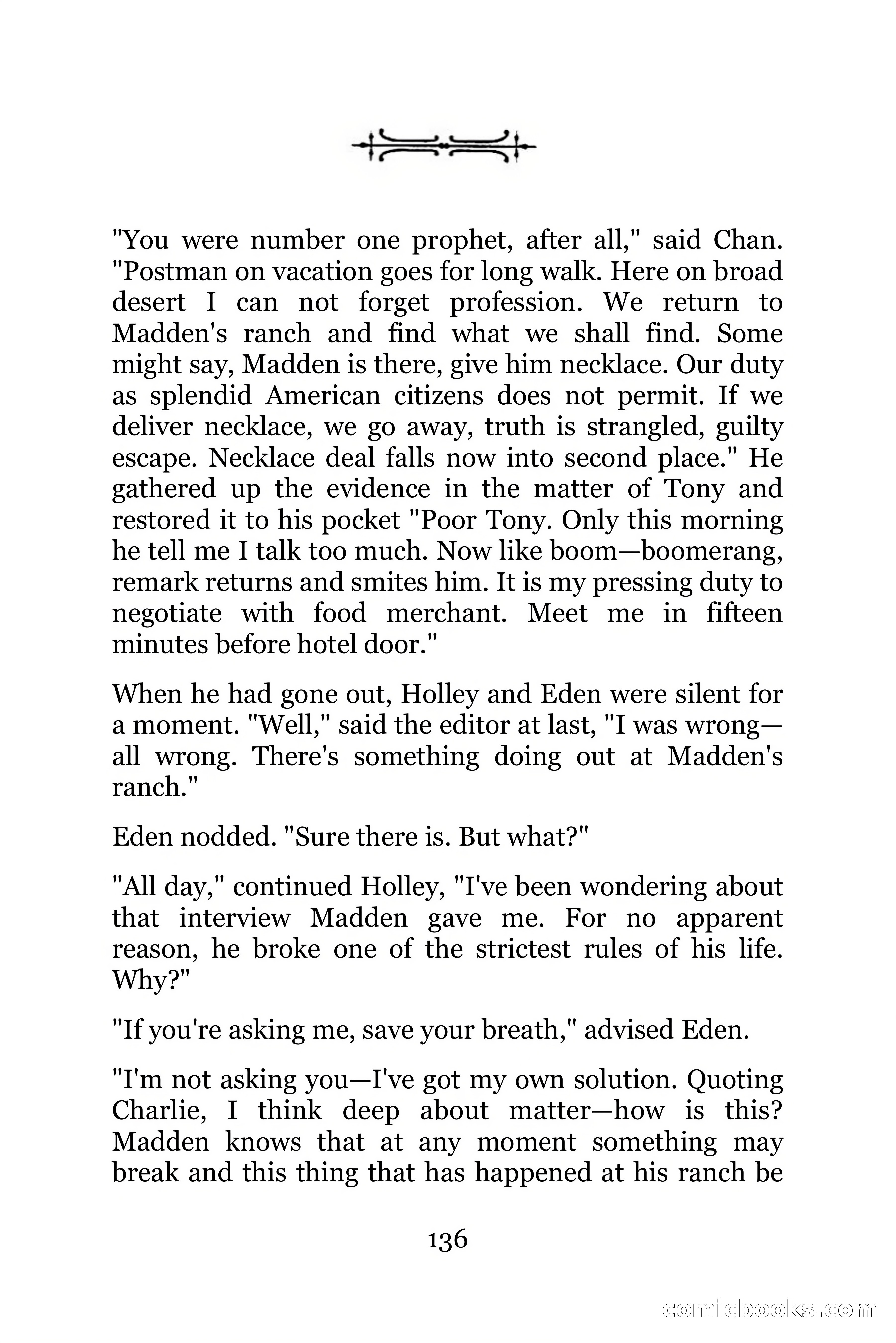 The Chinese Parrot (Charlie Chan Detective Series) — page 136 of 392
