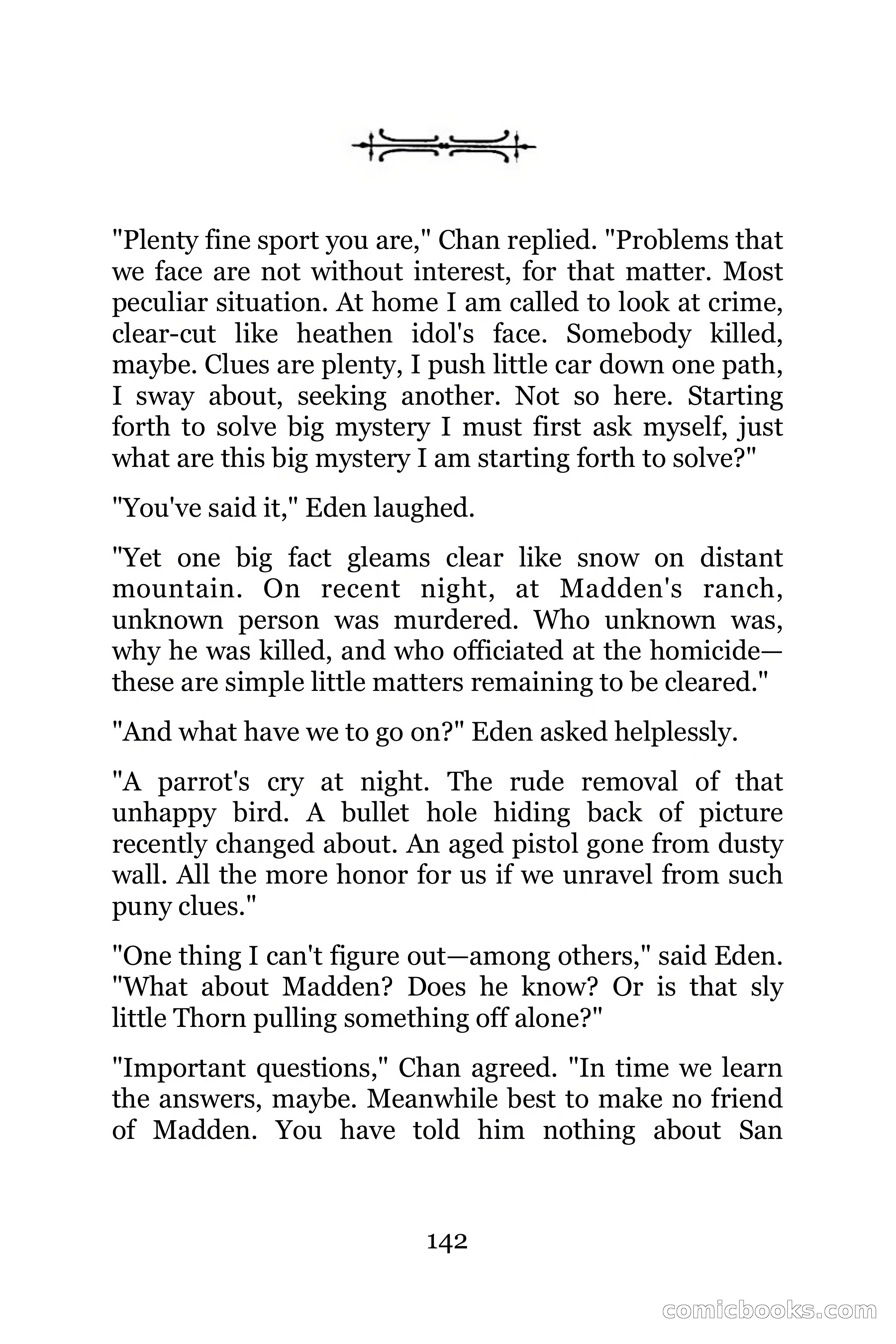 The Chinese Parrot (Charlie Chan Detective Series) — page 142 of 392