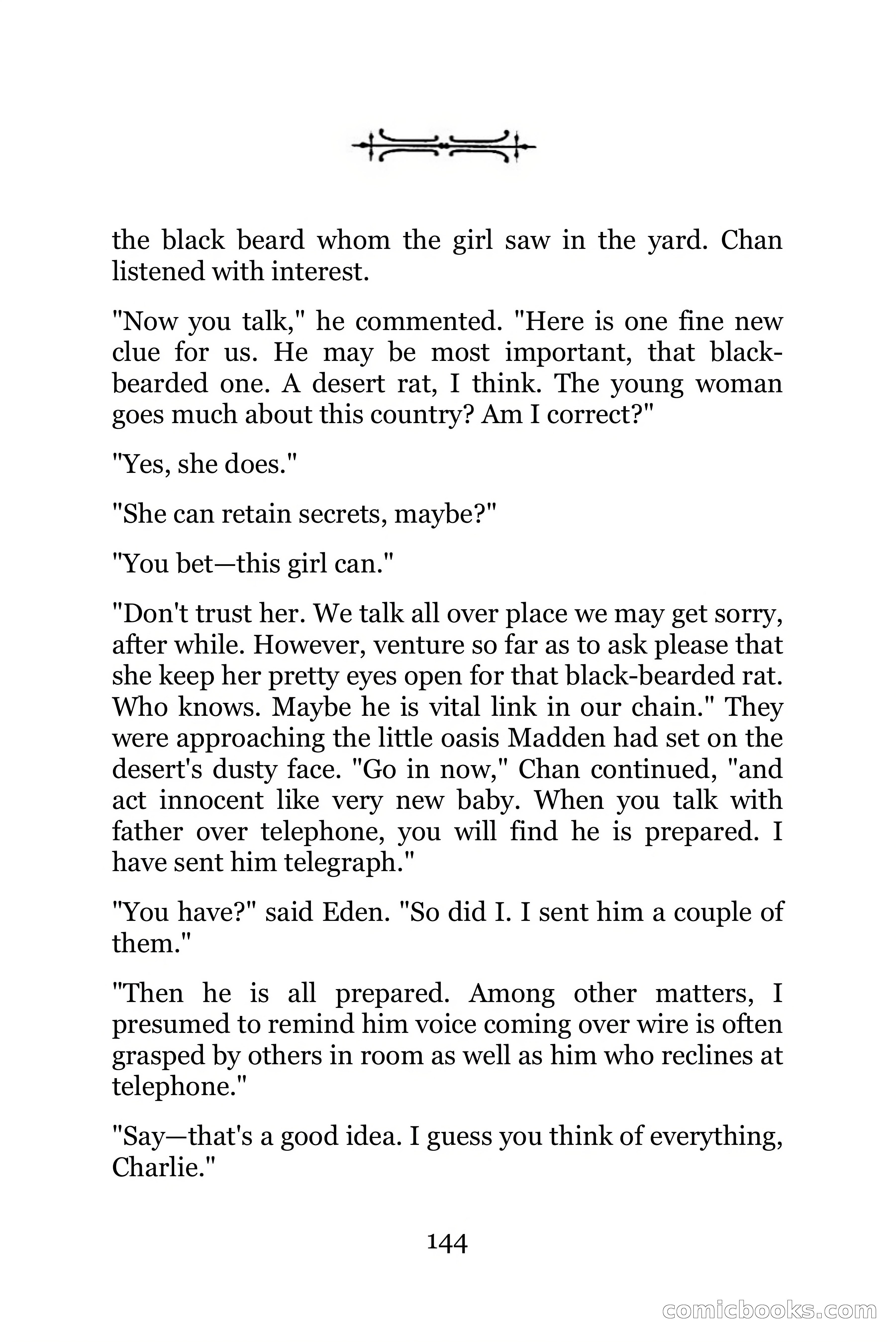 The Chinese Parrot (Charlie Chan Detective Series) — page 144 of 392