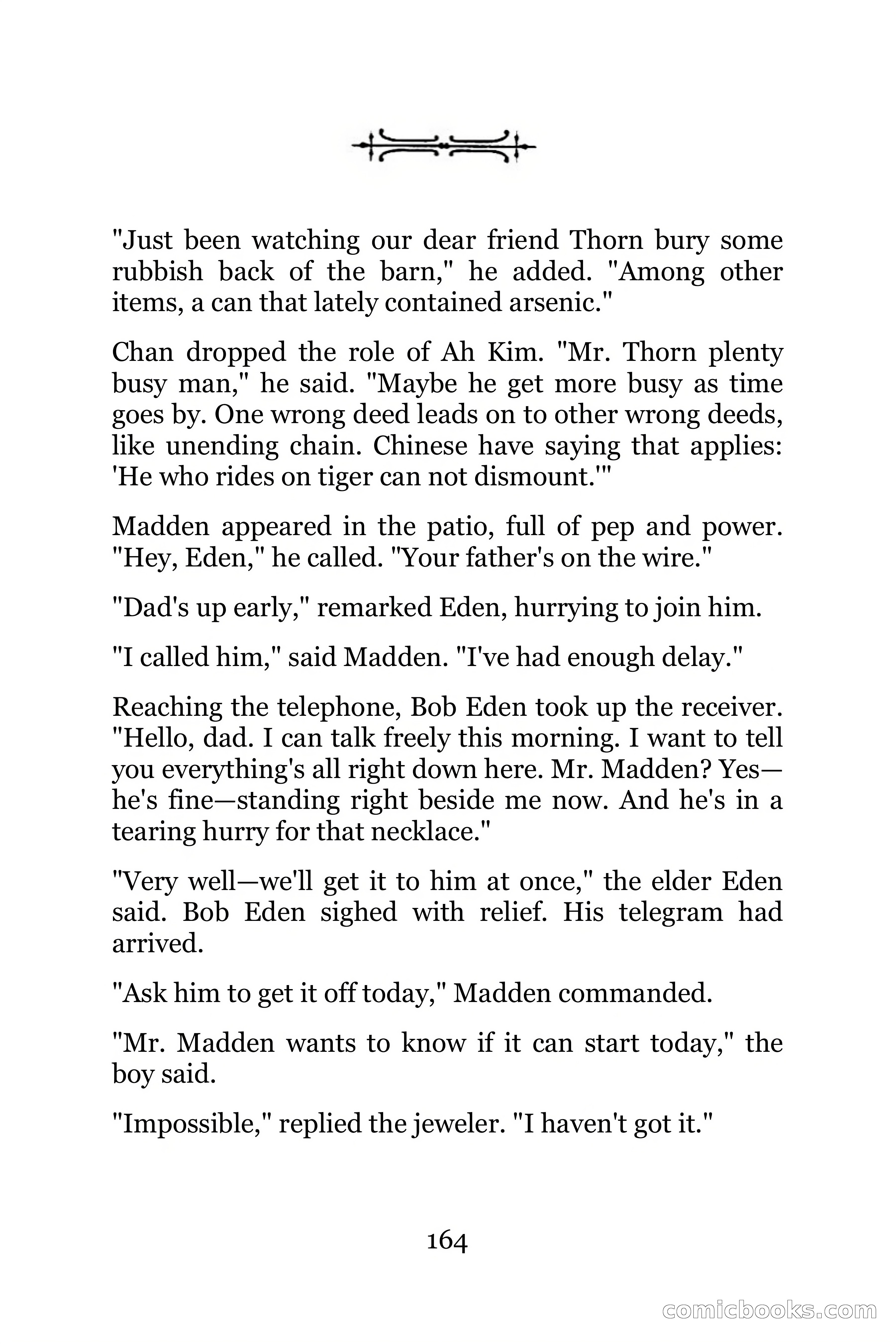 The Chinese Parrot (Charlie Chan Detective Series) — page 164 of 392