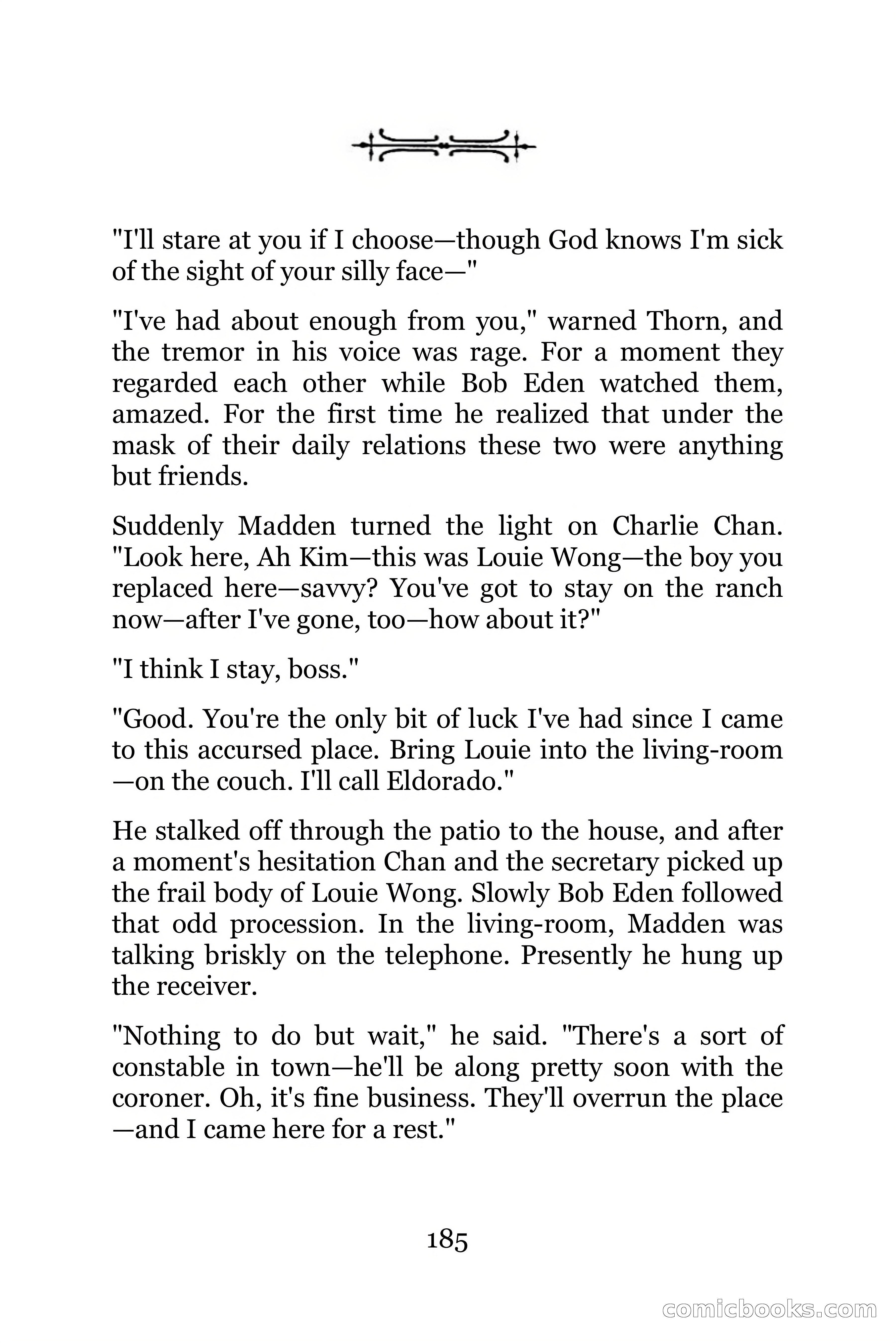 The Chinese Parrot (Charlie Chan Detective Series) — page 185 of 392