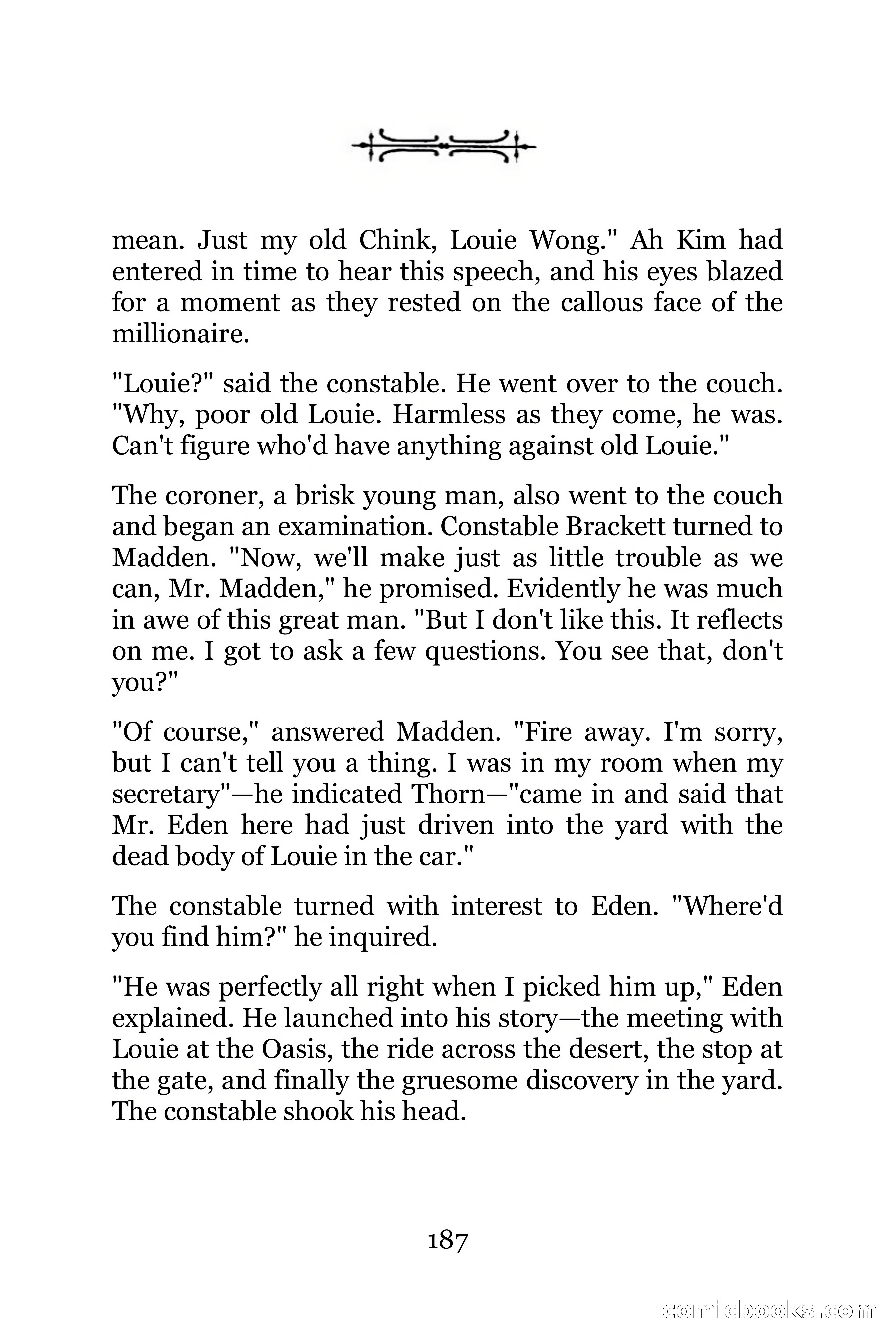 The Chinese Parrot (Charlie Chan Detective Series) — page 187 of 392
