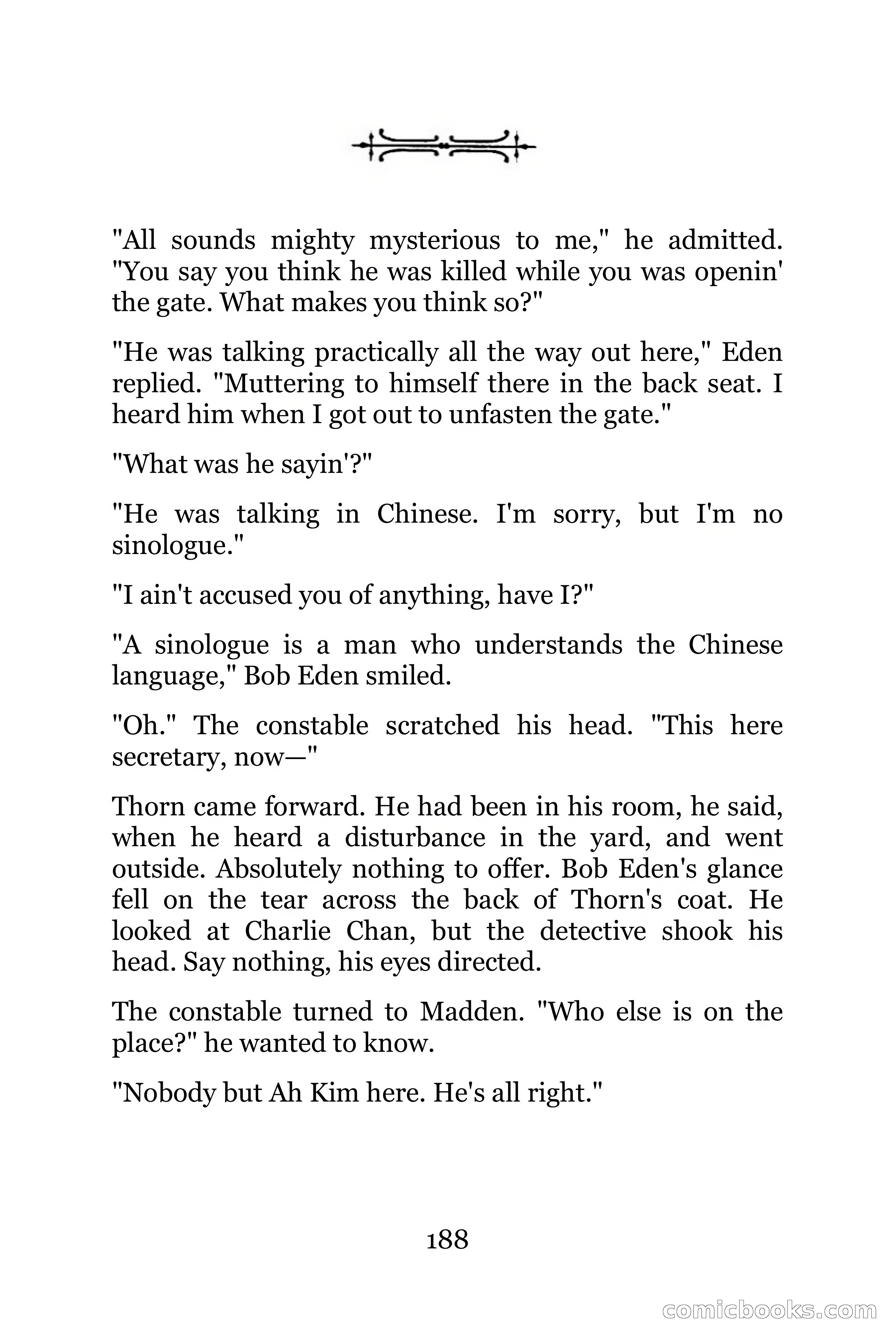The Chinese Parrot (Charlie Chan Detective Series) — page 188 of 392