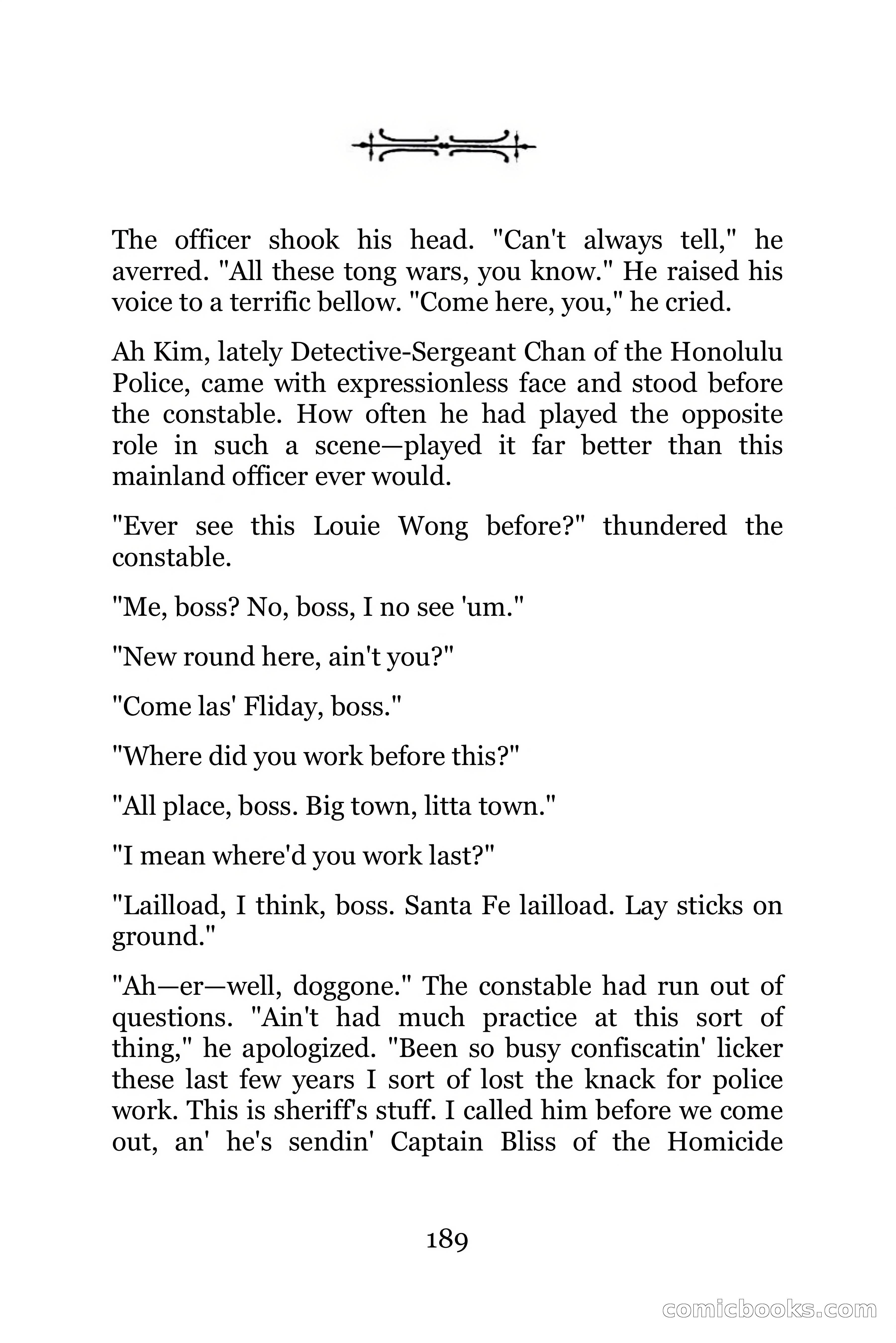 The Chinese Parrot (Charlie Chan Detective Series) — page 189 of 392