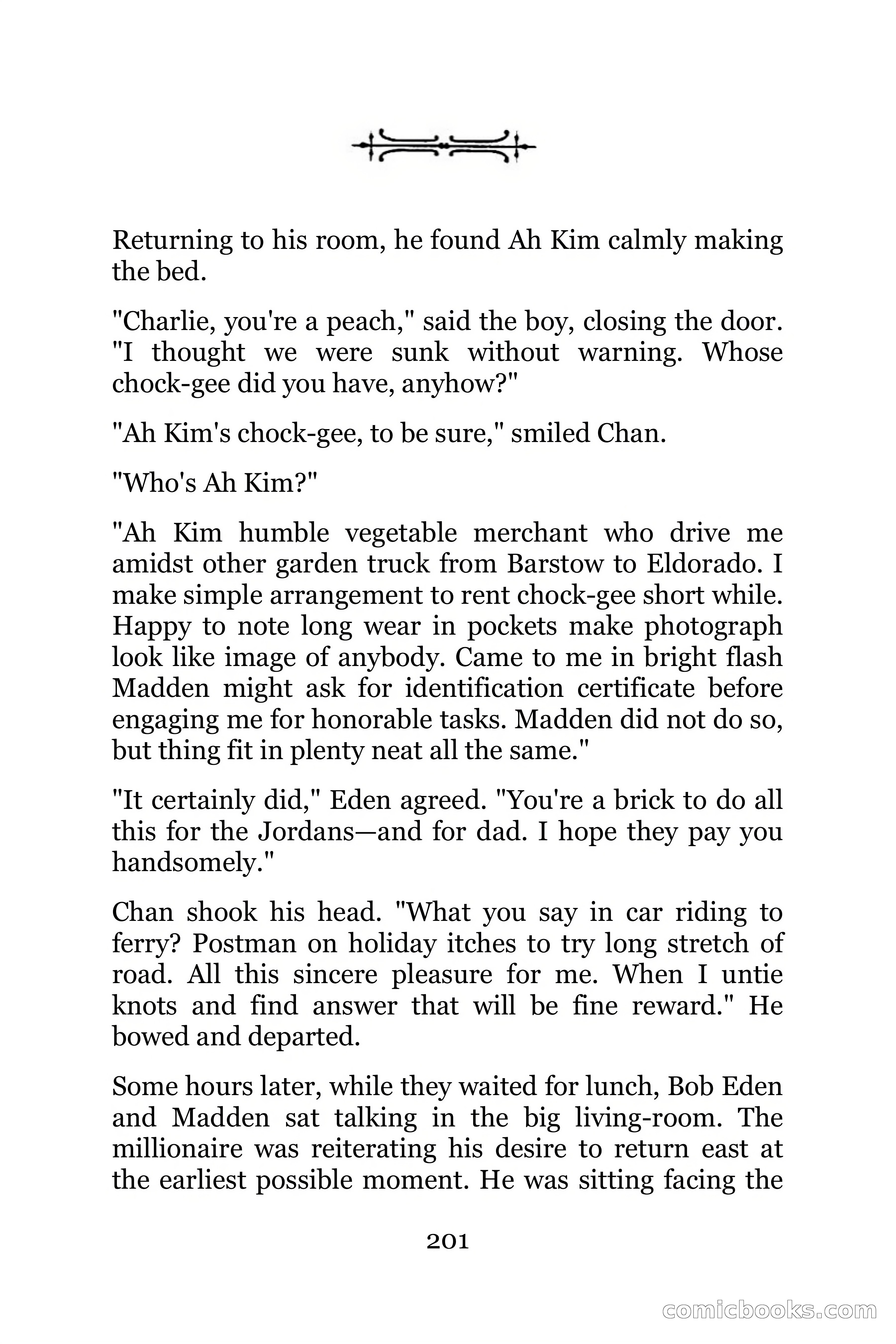The Chinese Parrot (Charlie Chan Detective Series) — page 201 of 392
