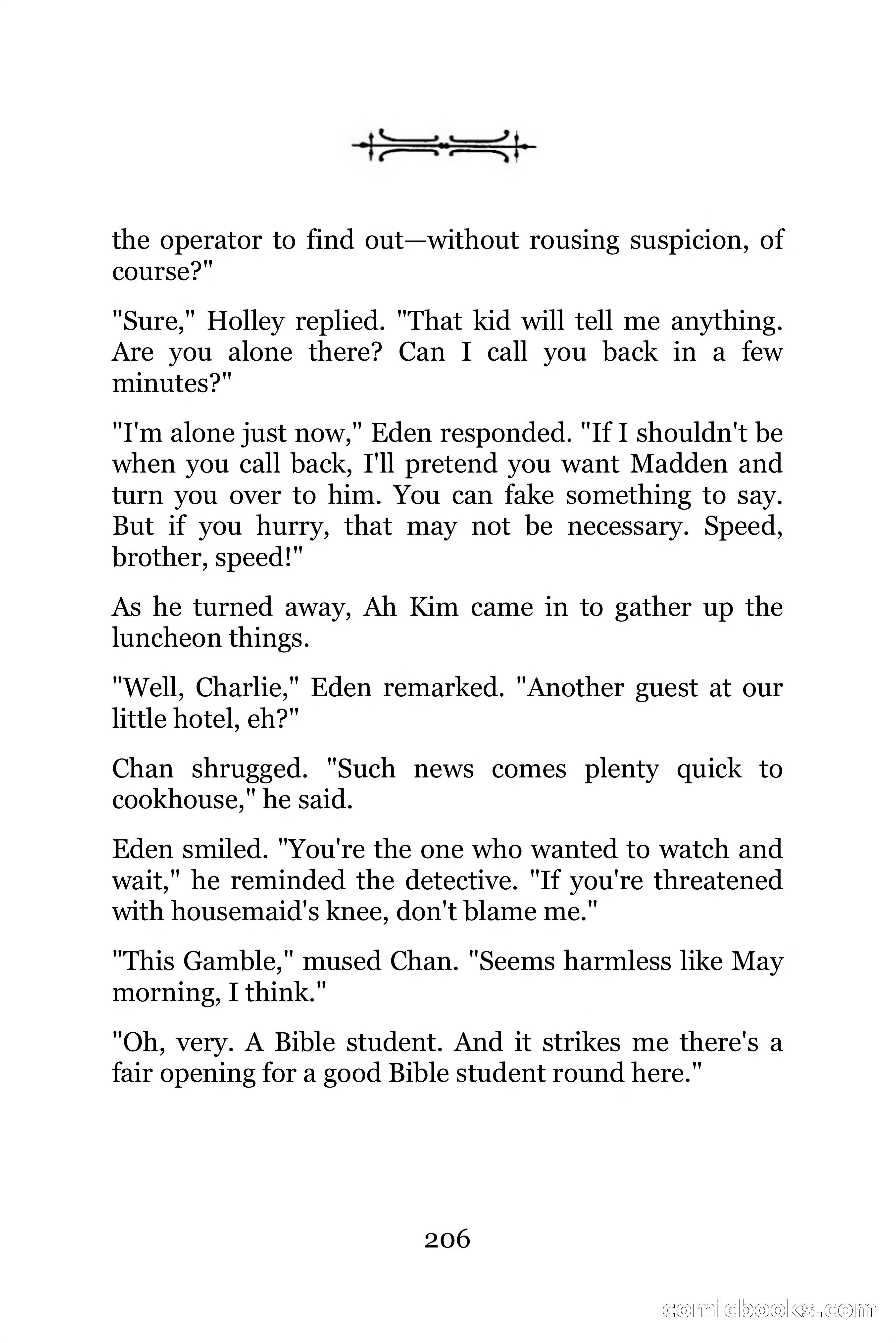 The Chinese Parrot (Charlie Chan Detective Series) — page 206 of 392