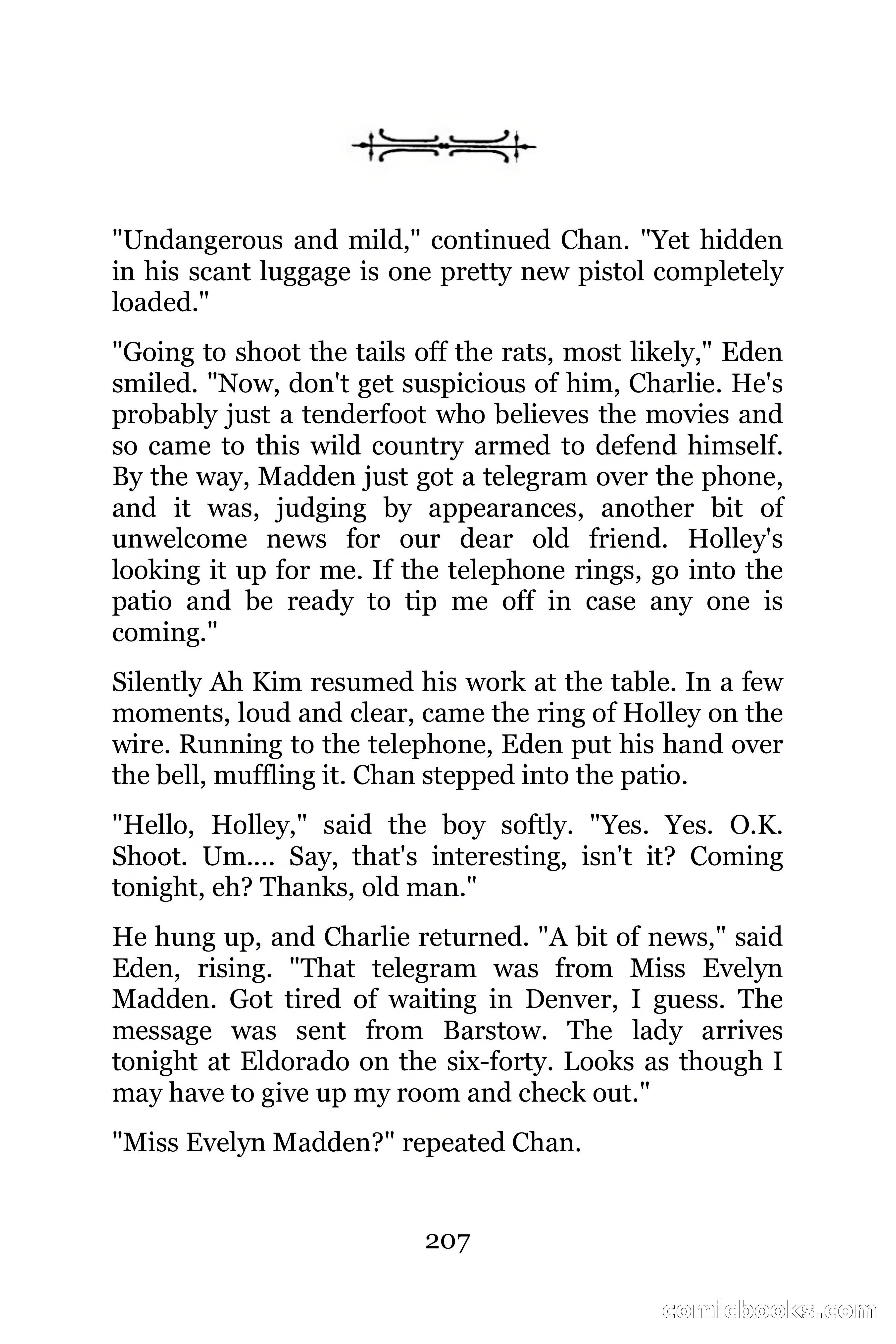 The Chinese Parrot (Charlie Chan Detective Series) — page 207 of 392