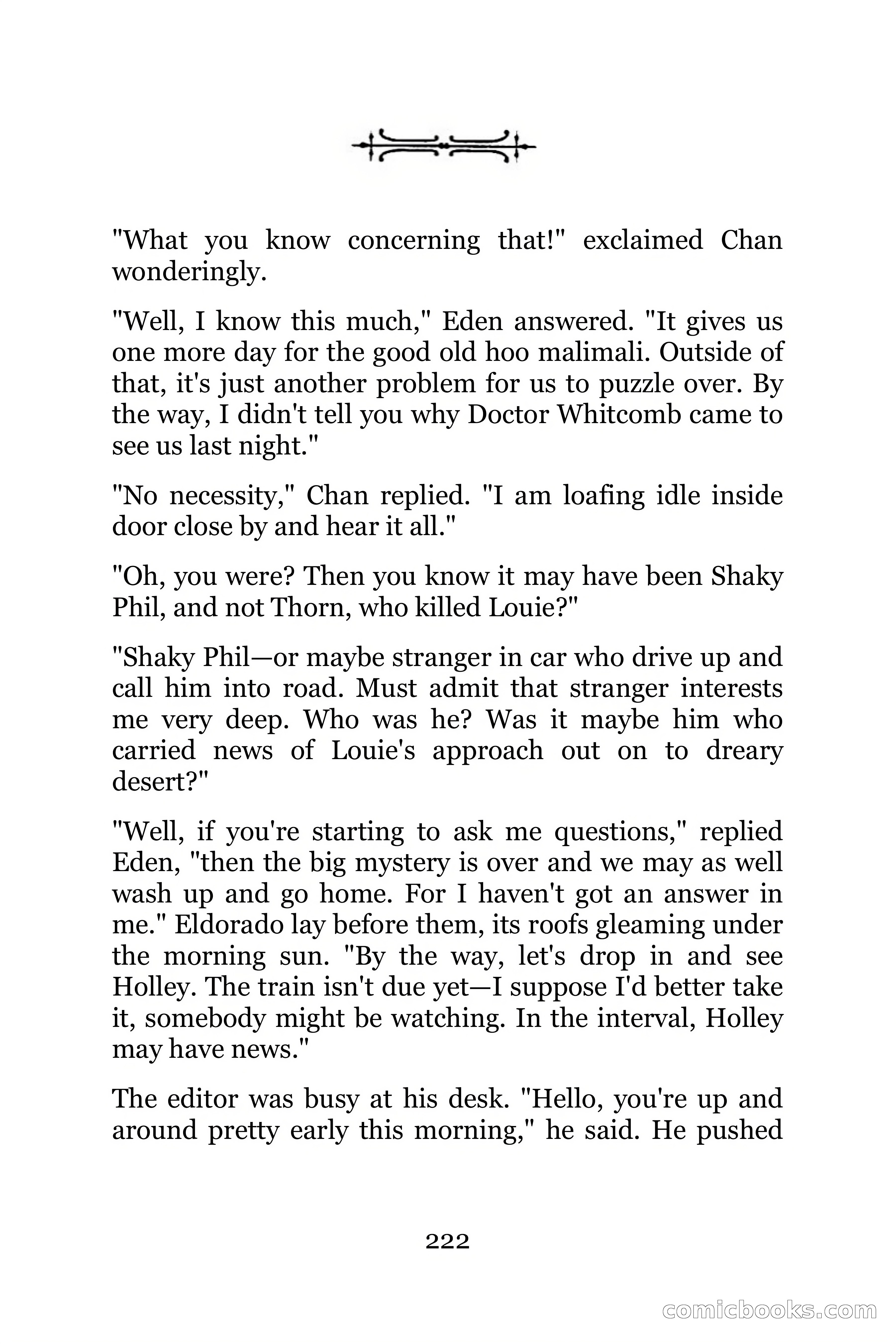 The Chinese Parrot (Charlie Chan Detective Series) — page 222 of 392
