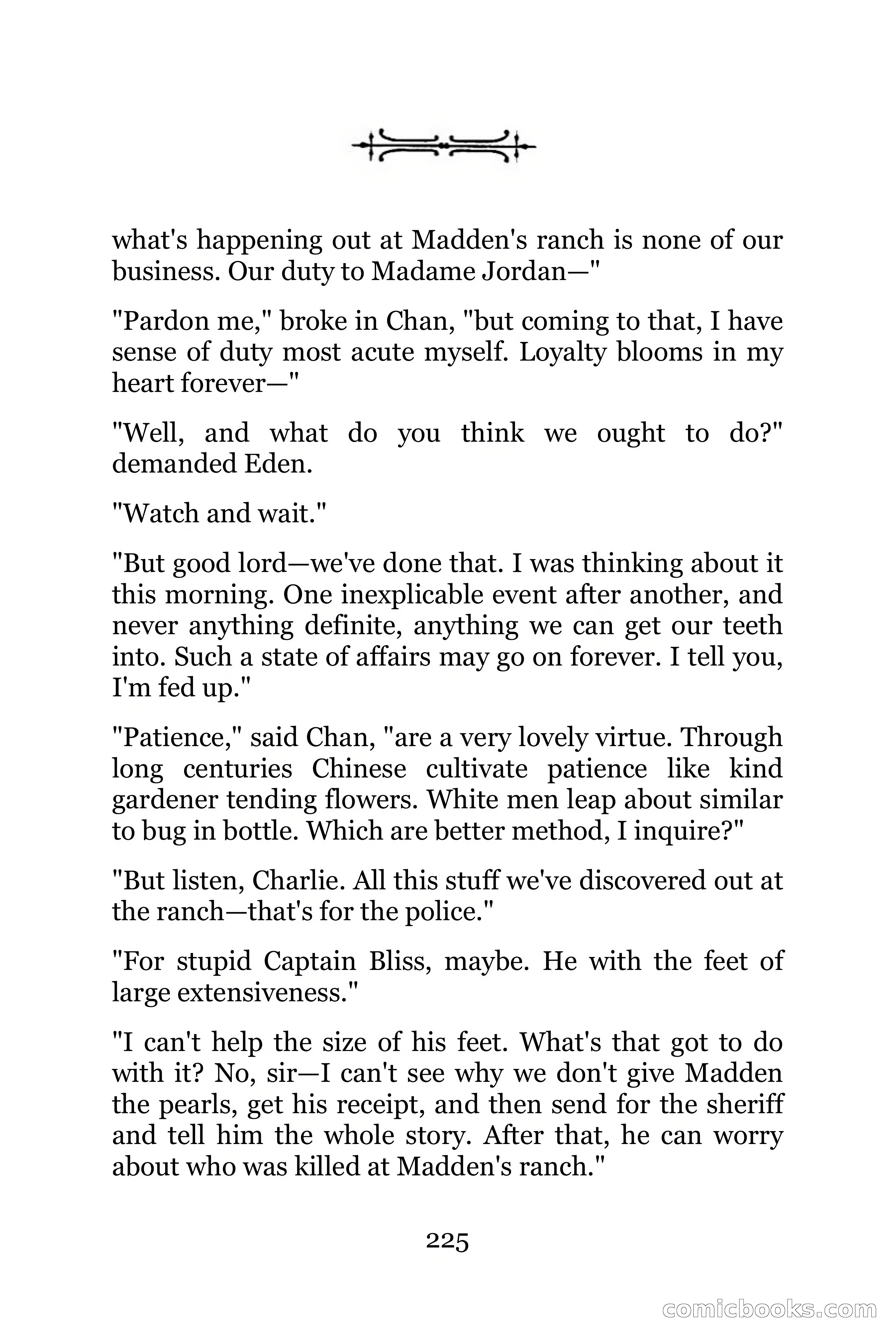 The Chinese Parrot (Charlie Chan Detective Series) — page 225 of 392