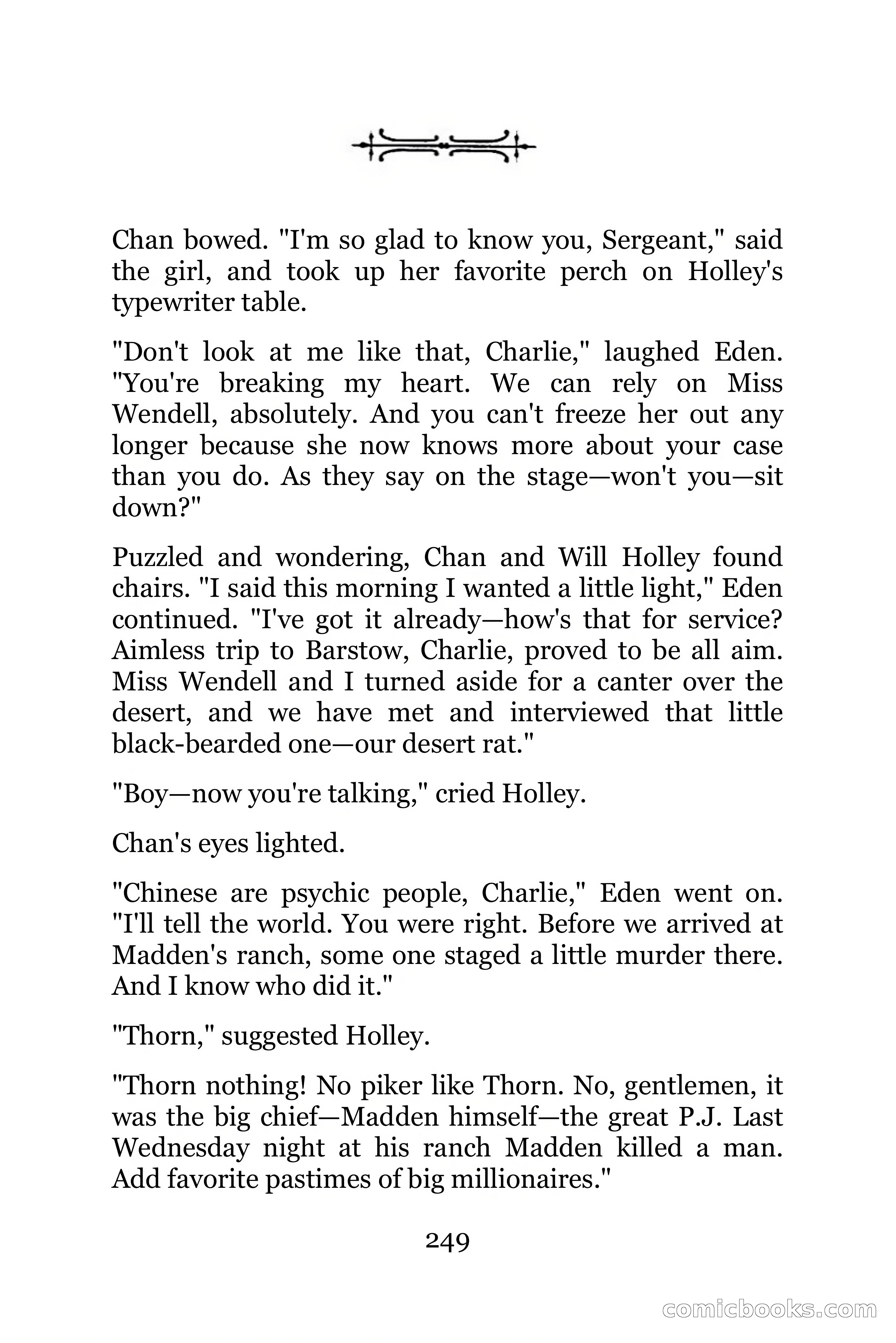 The Chinese Parrot (Charlie Chan Detective Series) — page 249 of 392