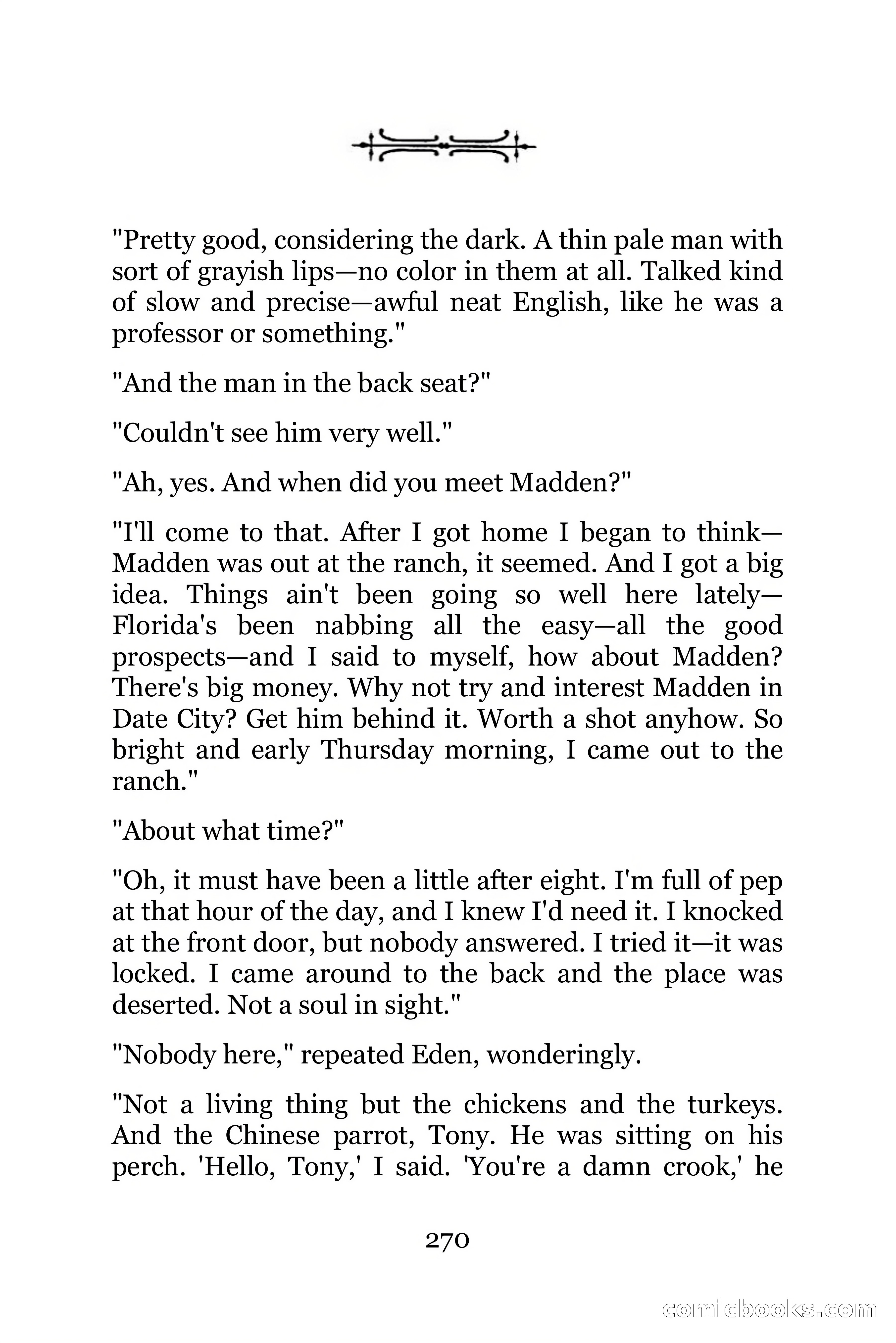 The Chinese Parrot (Charlie Chan Detective Series) — page 270 of 392