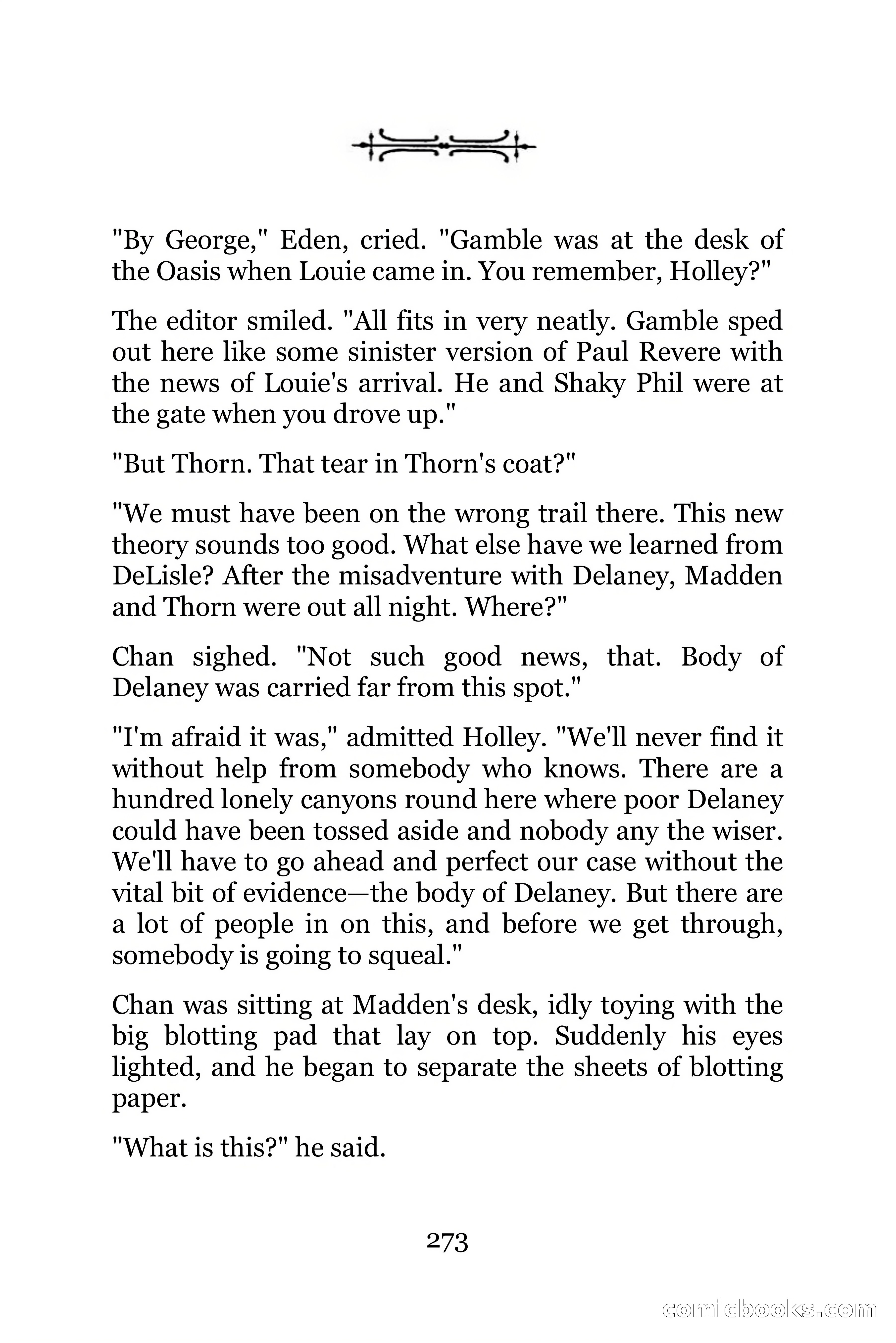 The Chinese Parrot (Charlie Chan Detective Series) — page 273 of 392