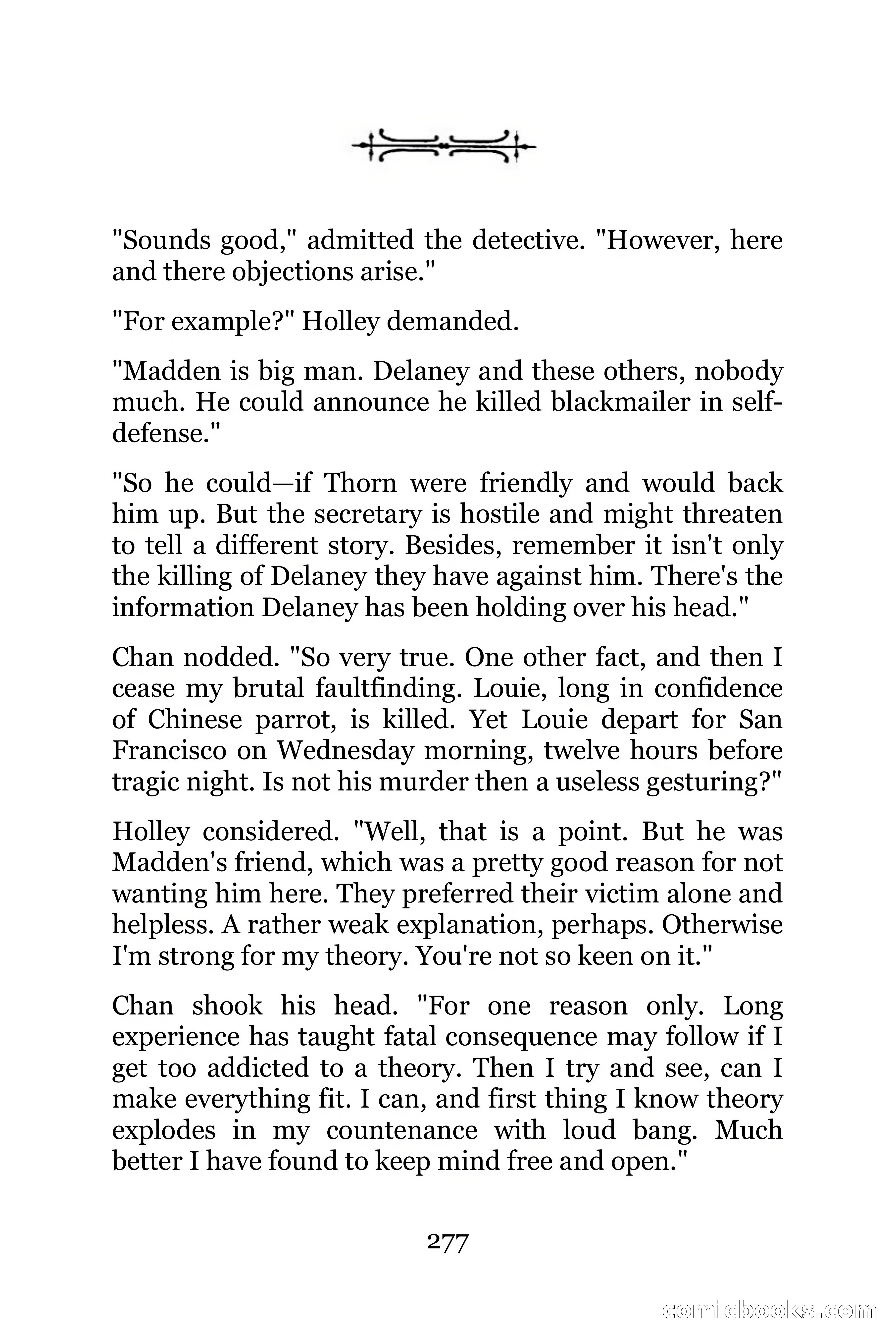 The Chinese Parrot (Charlie Chan Detective Series) — page 277 of 392