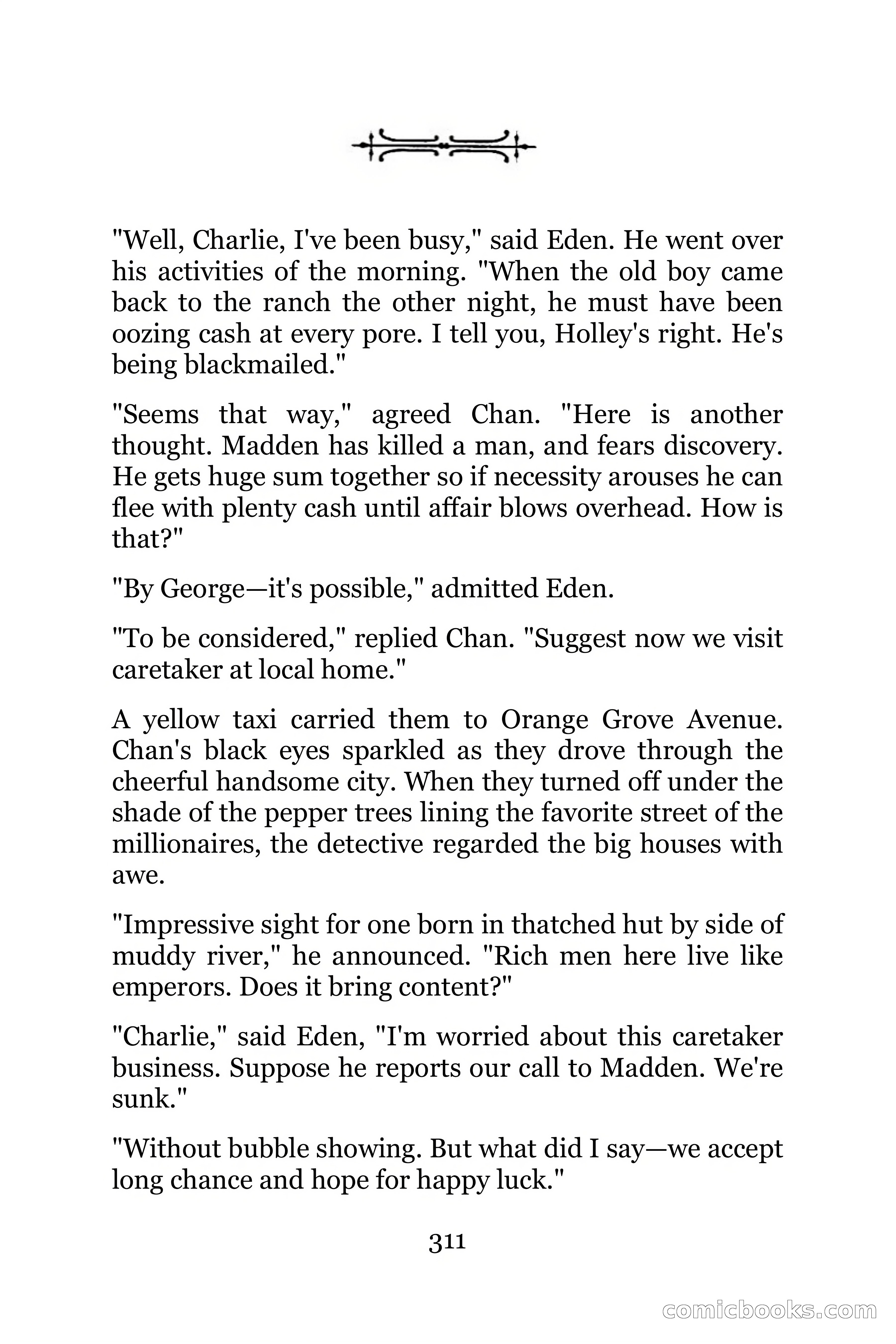The Chinese Parrot (Charlie Chan Detective Series) — page 311 of 392